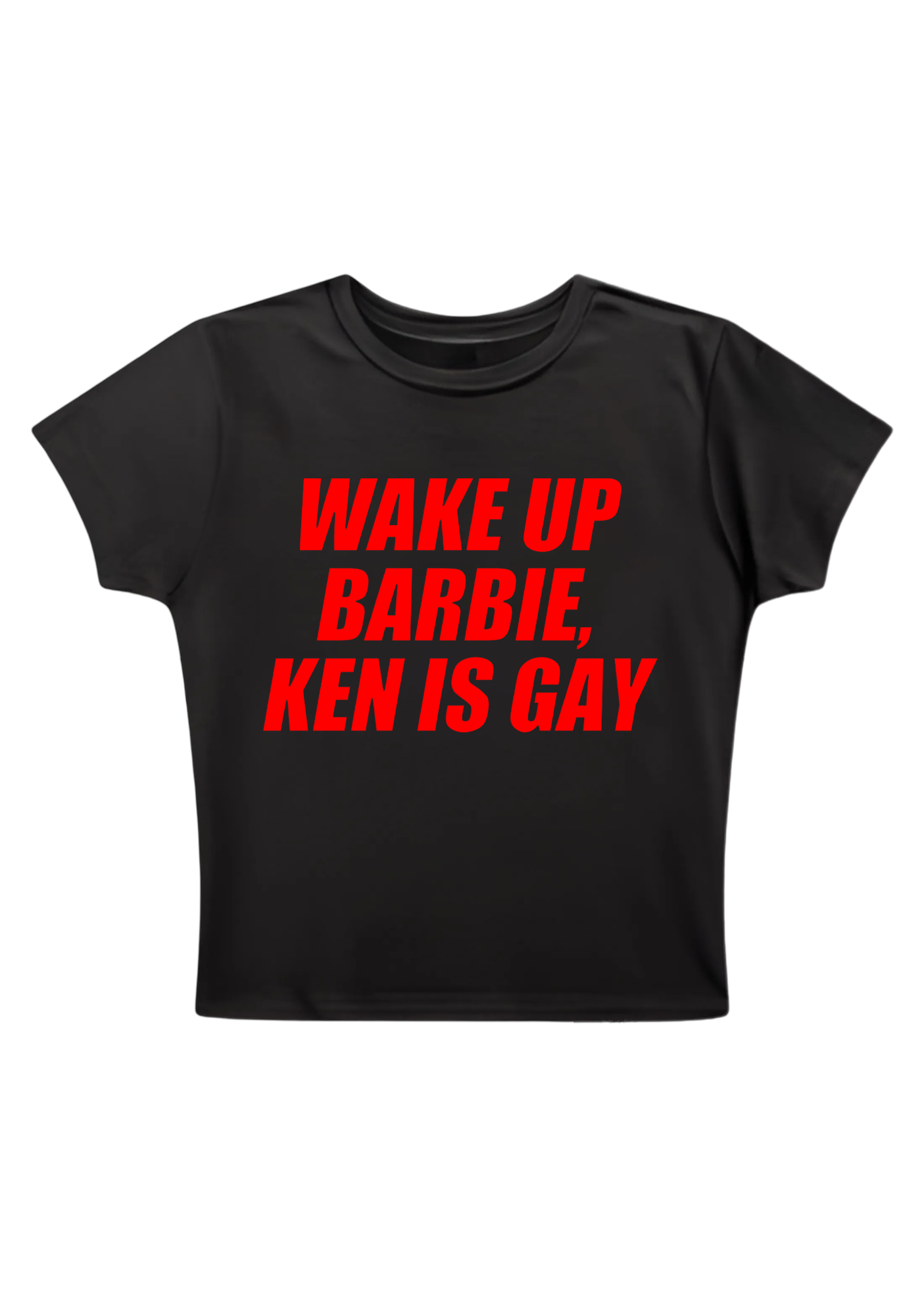 Wake Up Barbie Ken Is Gay Y2K Baby Tee