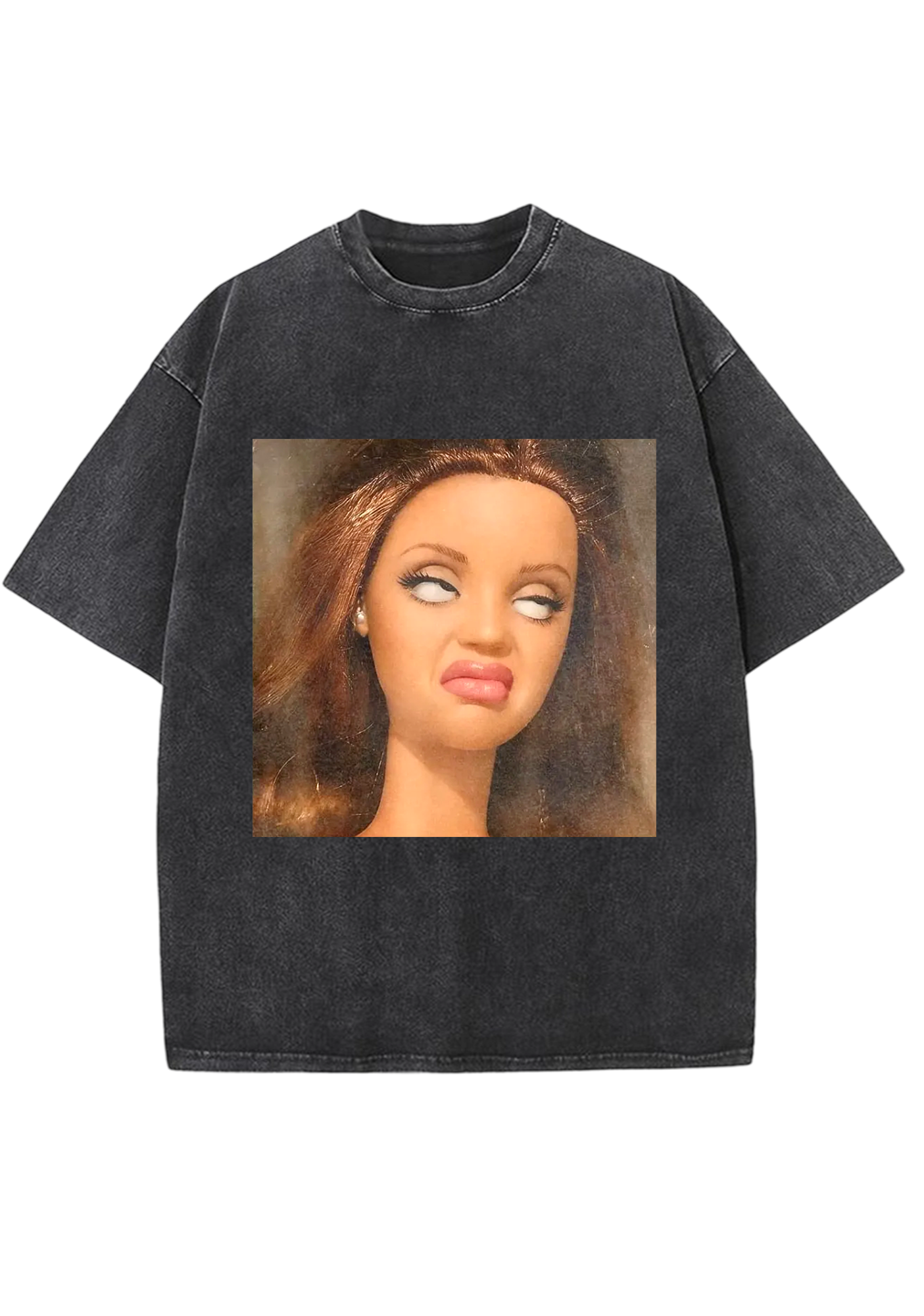 Eye-Roll Barbie Y2K Washed Tee