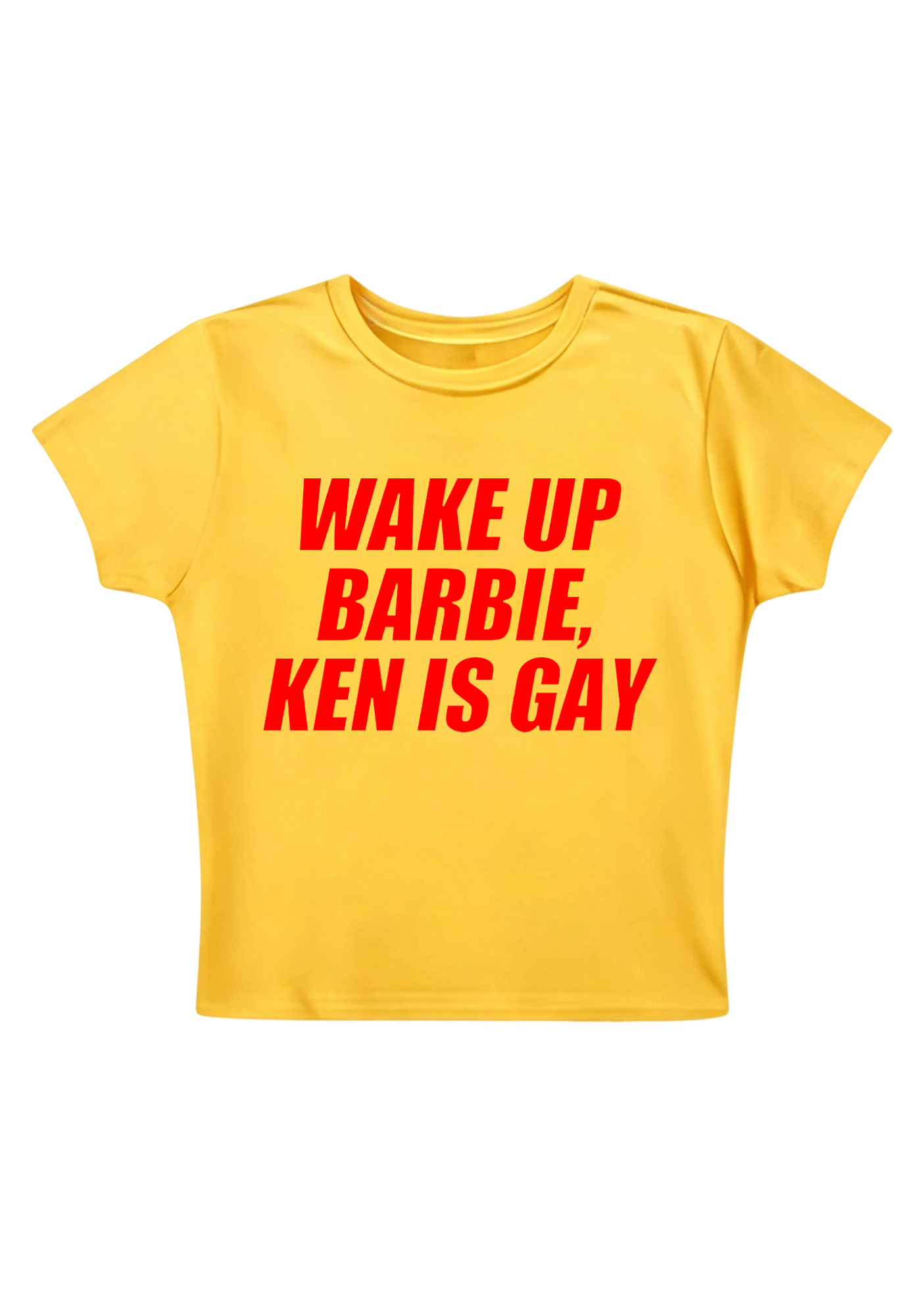 Wake Up Barbie Ken Is Gay Y2K Baby Tee