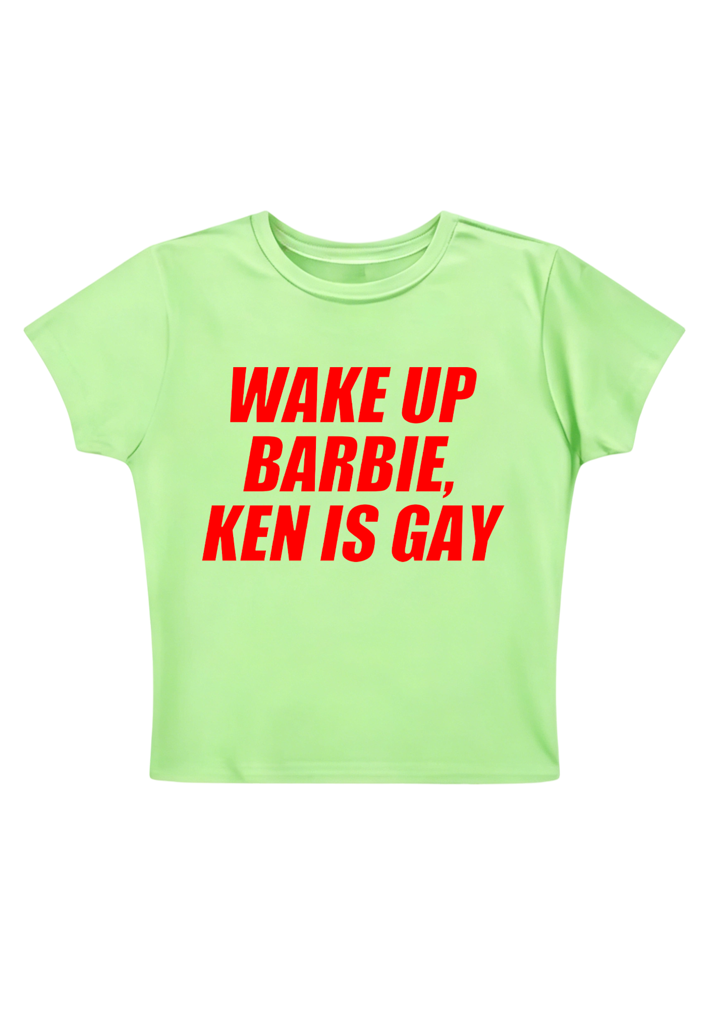 Wake Up Barbie Ken Is Gay Y2K Baby Tee