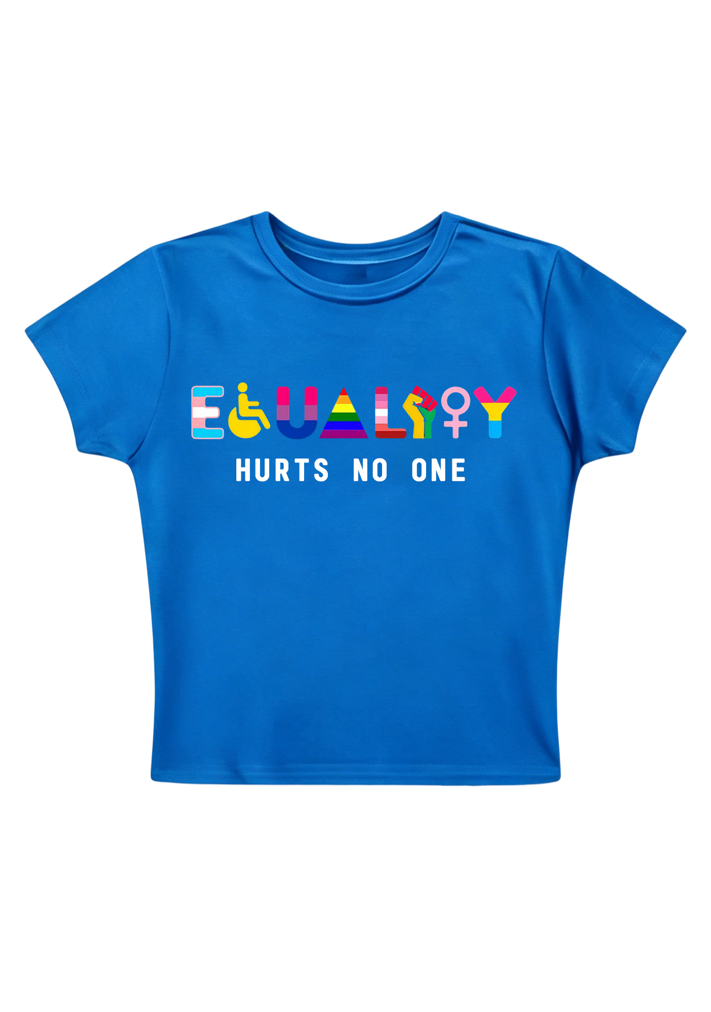 Equality Hurts No One Y2K Baby Tee
