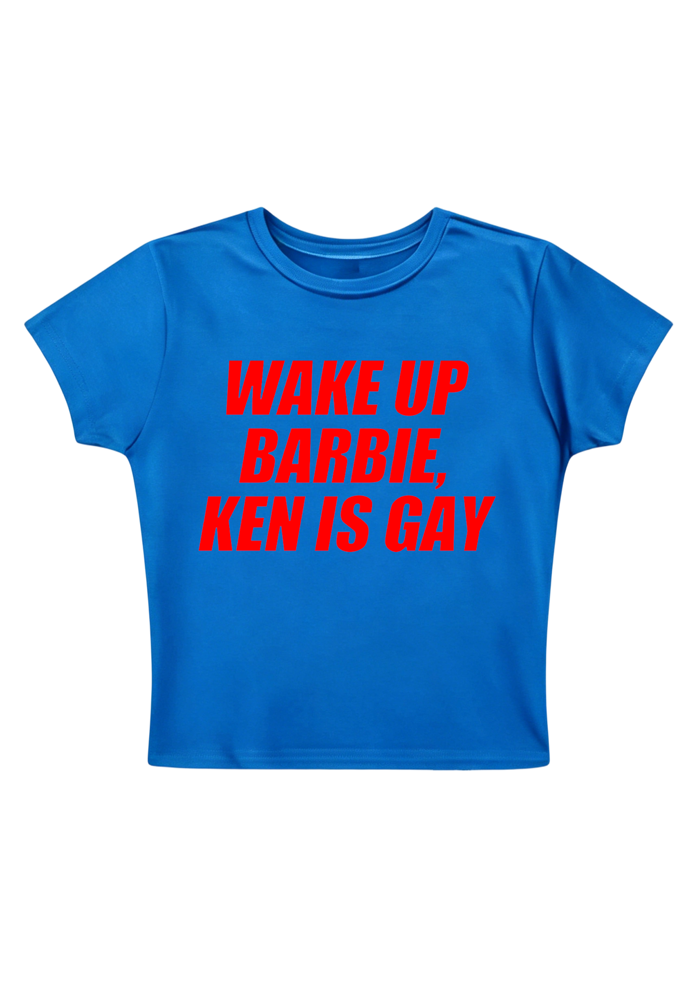 Wake Up Barbie Ken Is Gay Y2K Baby Tee