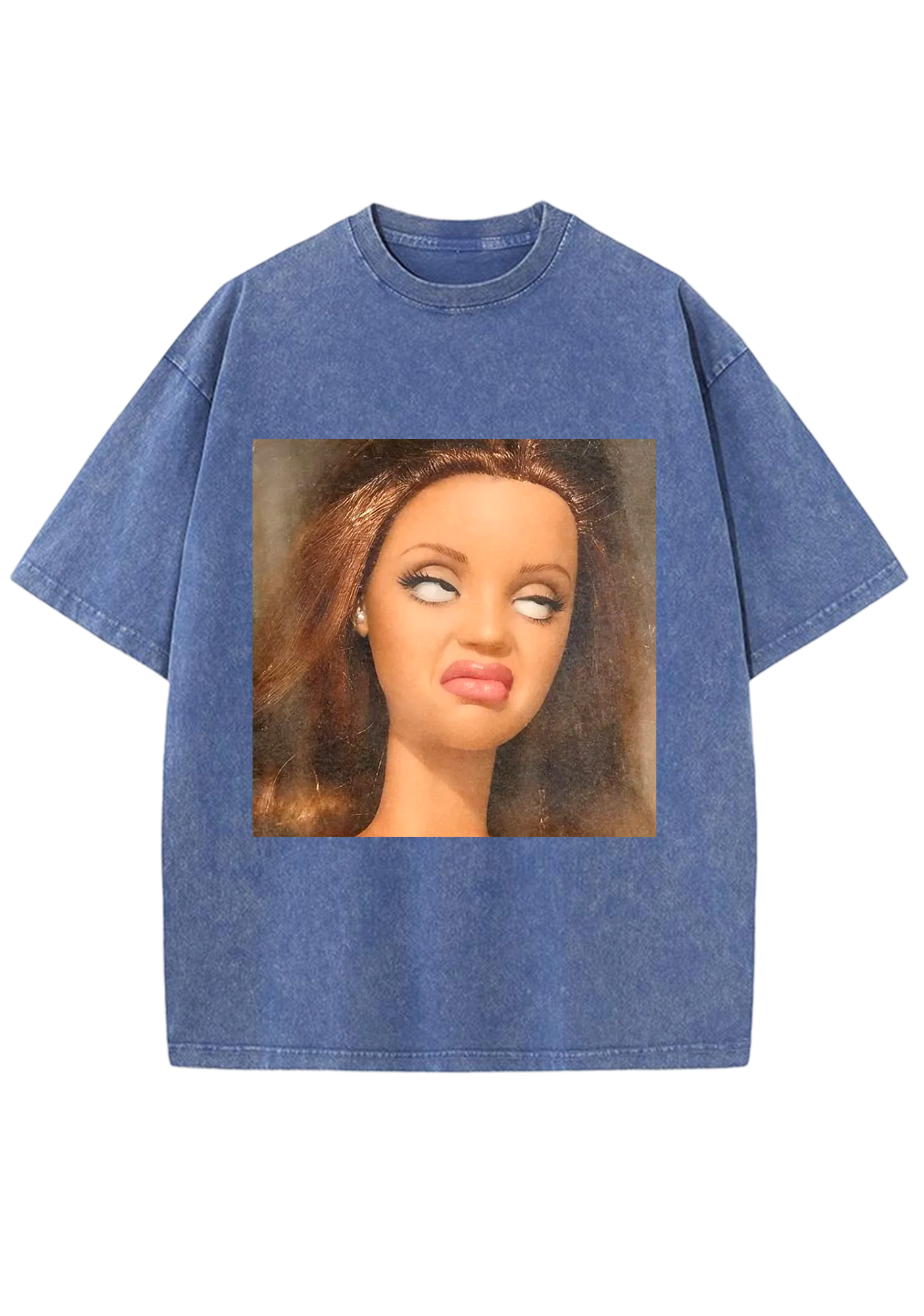 Eye-Roll Barbie Y2K Washed Tee