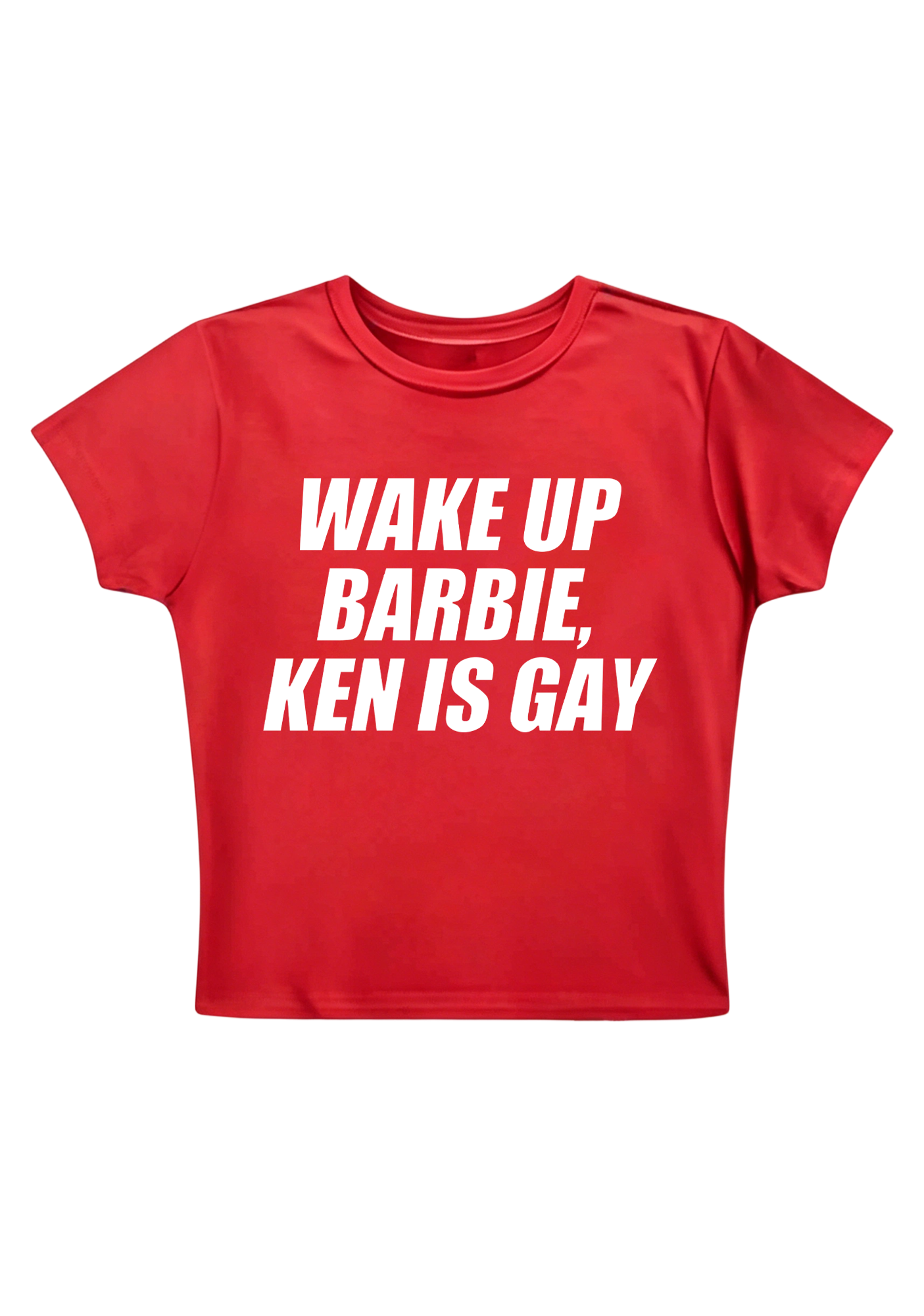 Wake Up Barbie Ken Is Gay Y2K Baby Tee