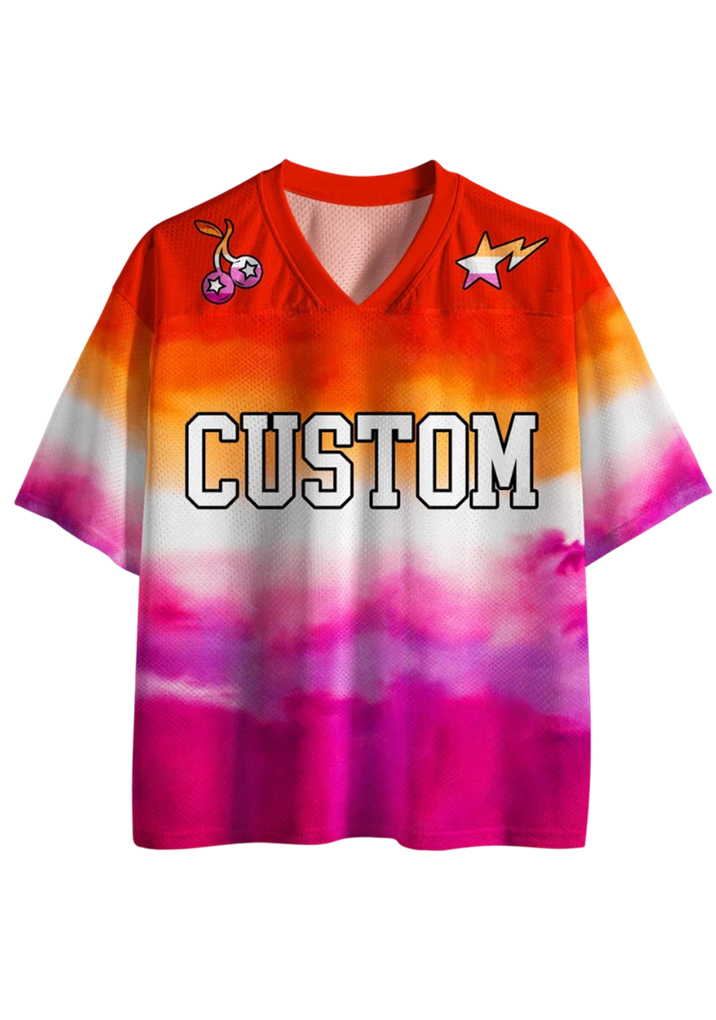 Custom Lesbian Flag Colors Pride Y2K Sport Jersey Shirts 