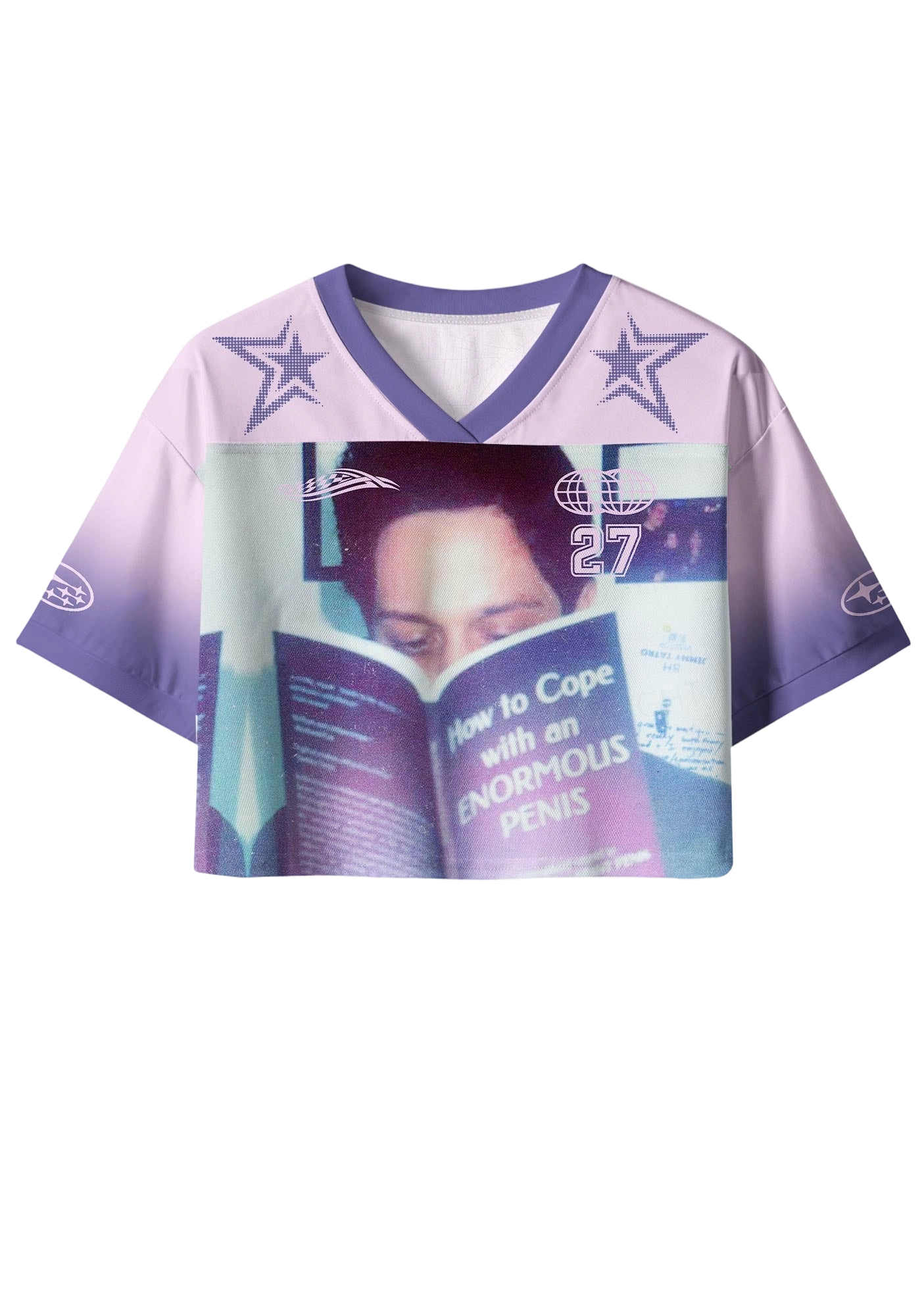 Reading Y2K Crop Sport Jersey Shirts