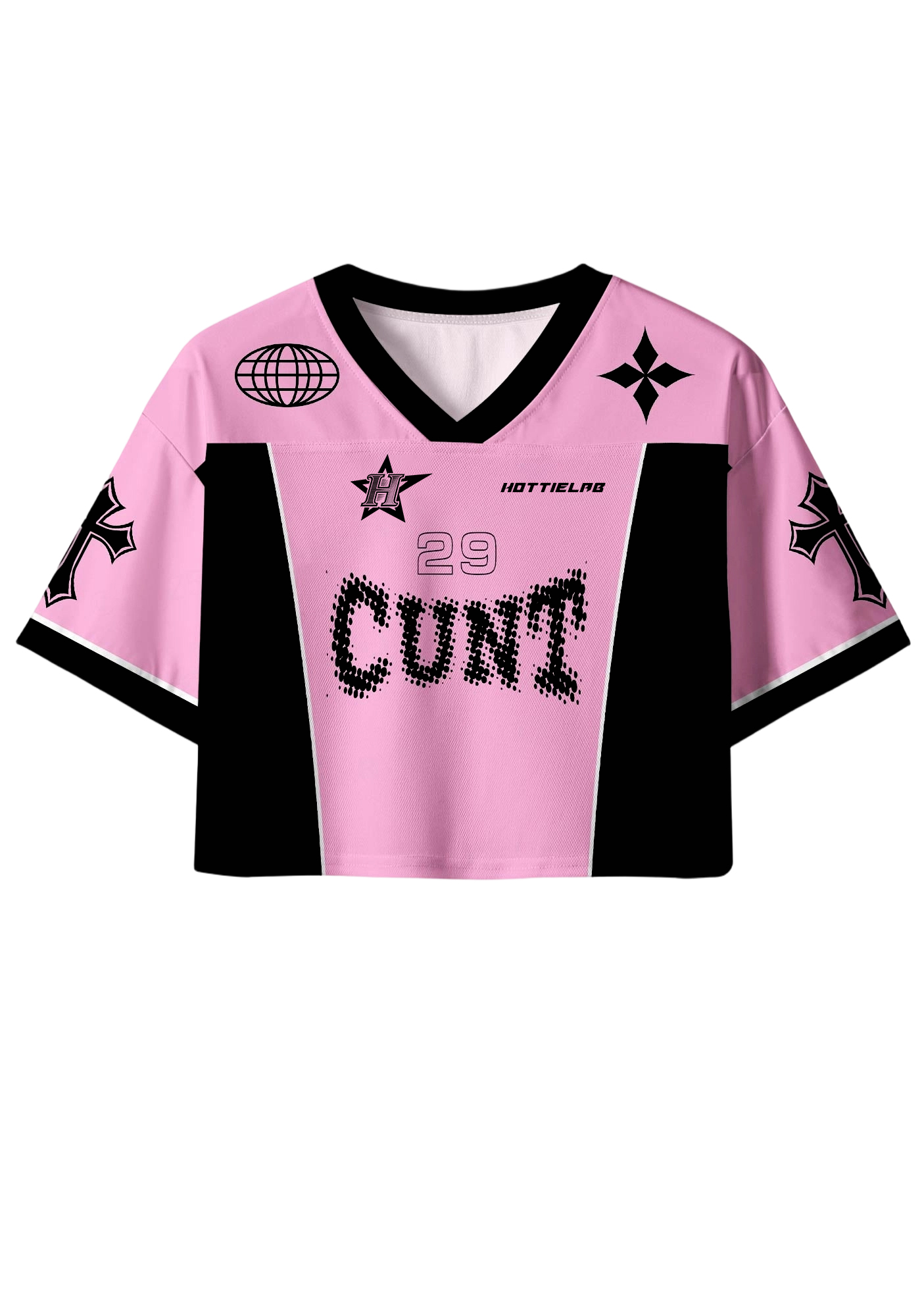 Cunt Y2K Crop Sport Jersey Shirts