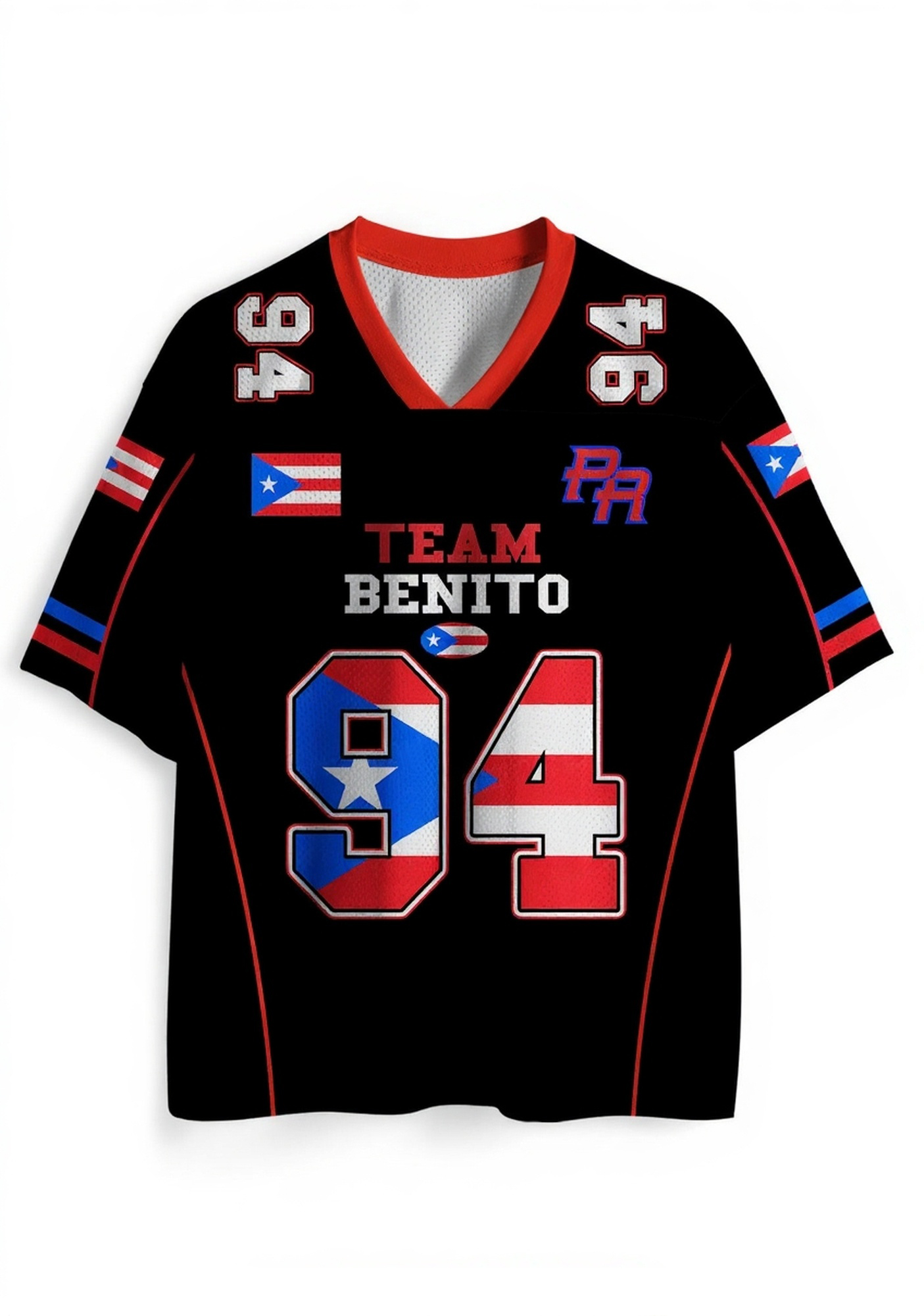 Black Team Bunny Y2K Crop Sport Jersey Shirts