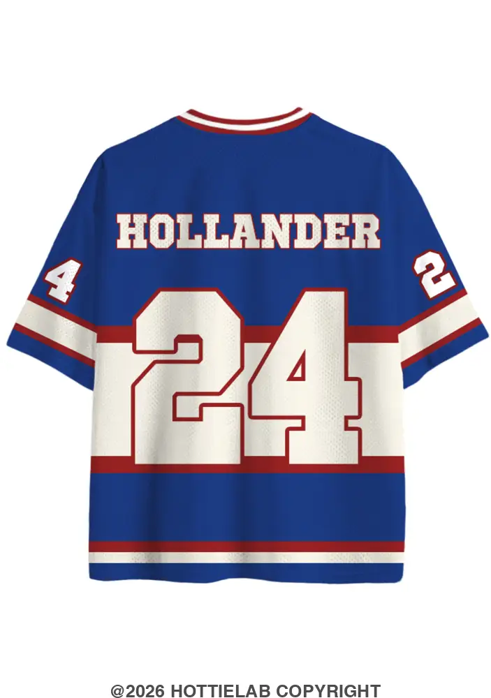 Quebec Hockey Captain Color Block Mesh Short Sleeve Jersey