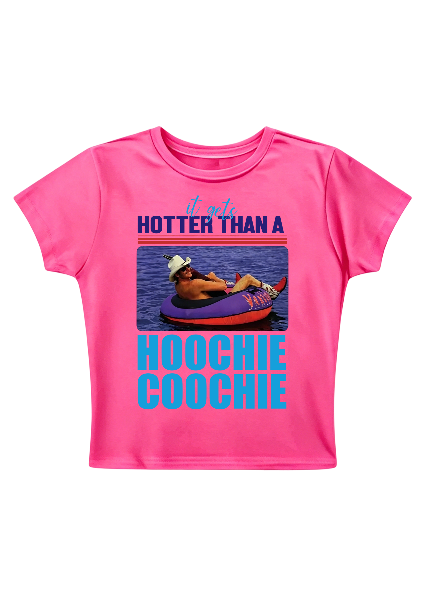 Hoochie Coochie Retro Y2K Baby Tee