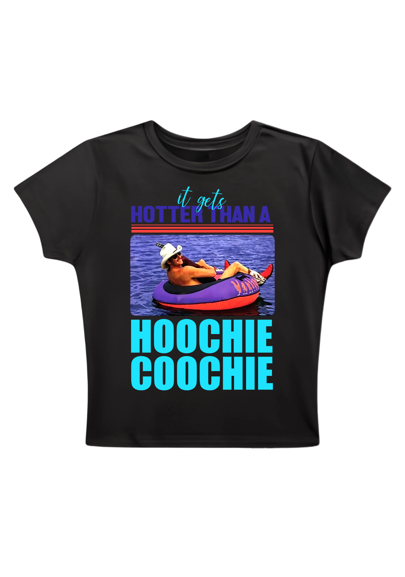 Hoochie Coochie Retro Y2K Baby Tee