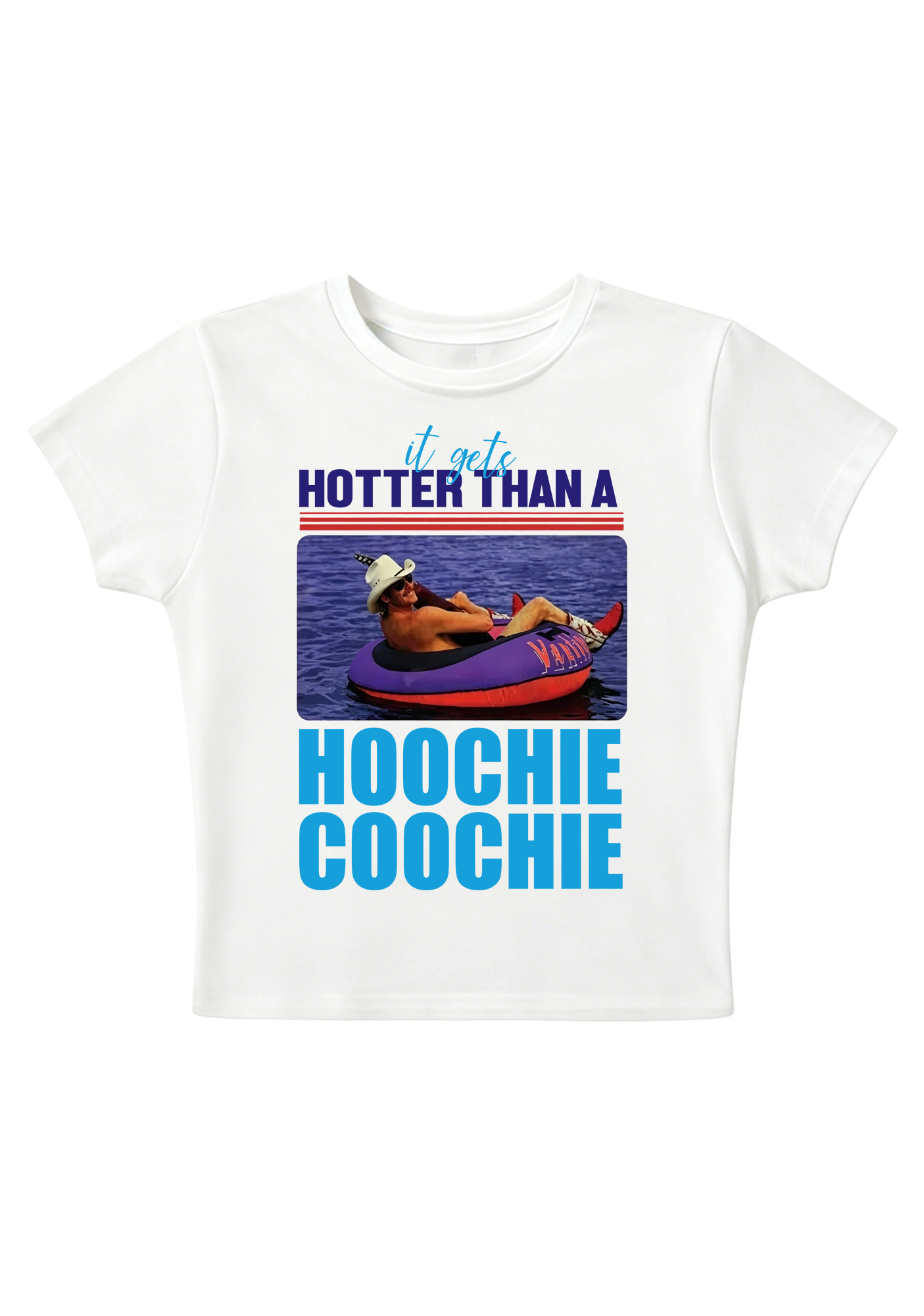 Hoochie Coochie Retro Y2K Baby Tee