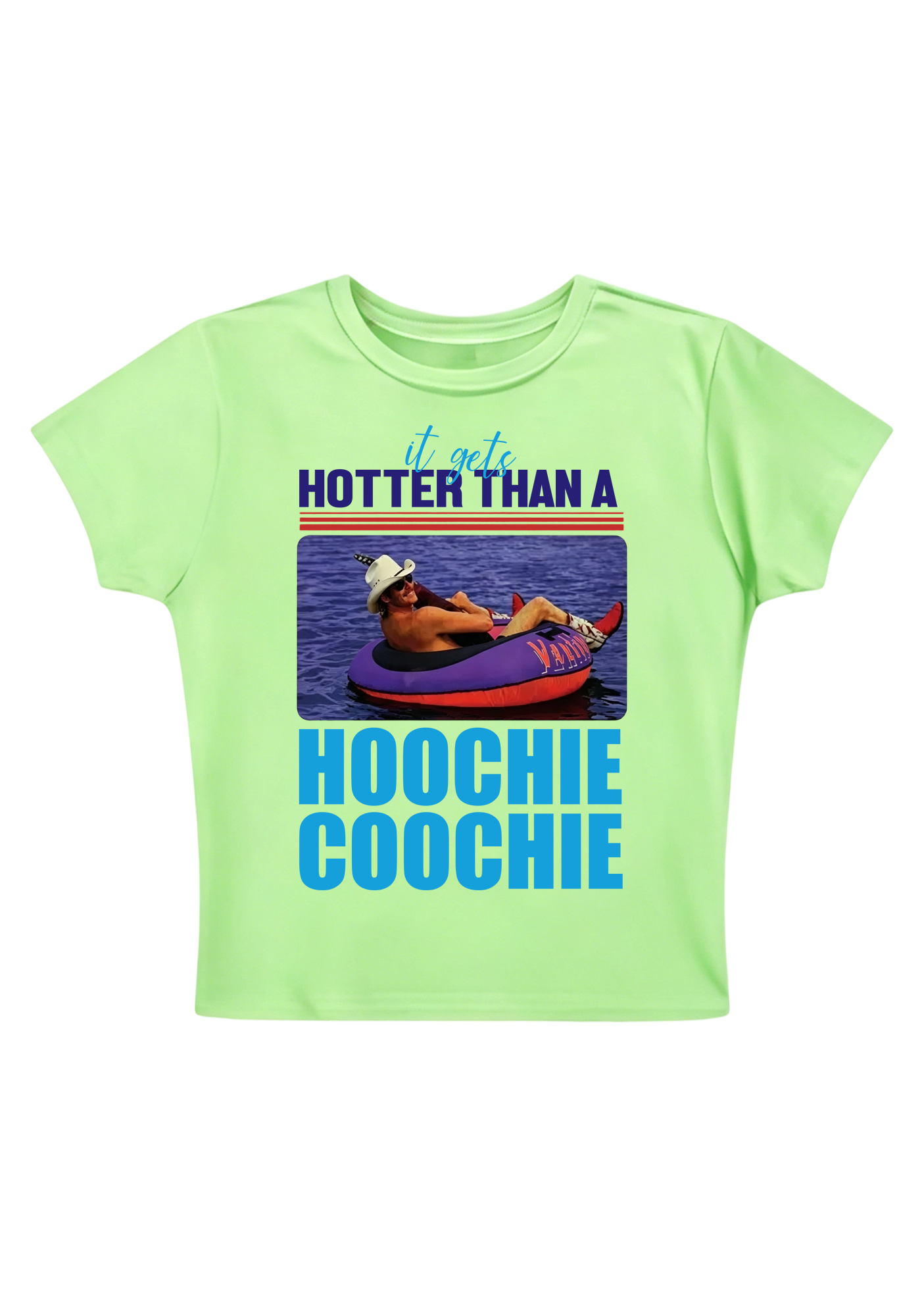 Hoochie Coochie Retro Y2K Baby Tee