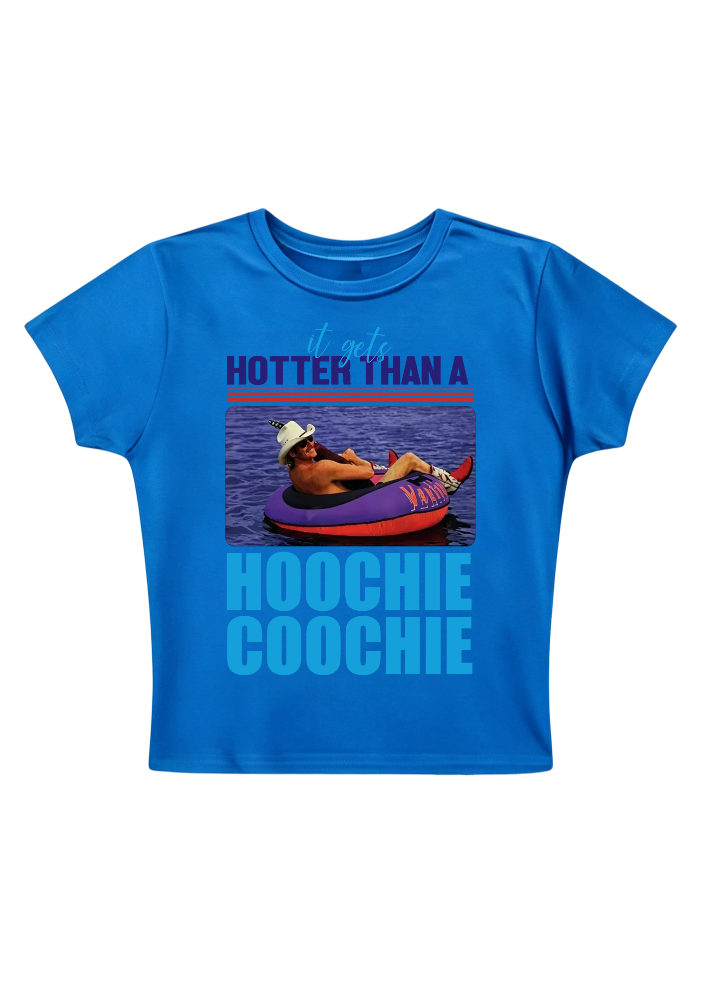 Hoochie Coochie Retro Y2K Baby Tee