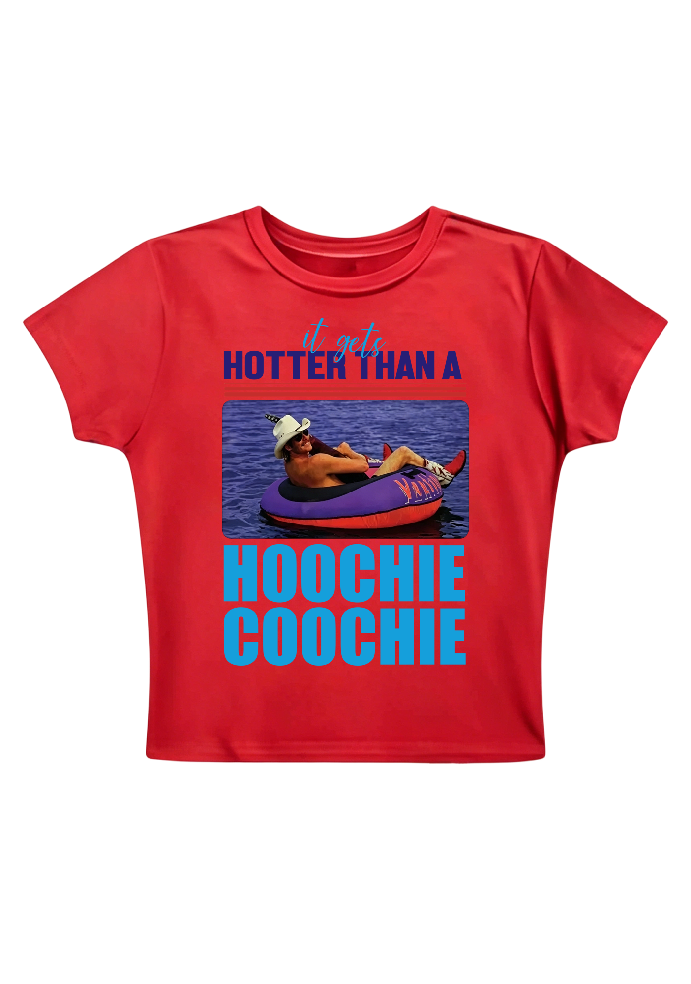 Hoochie Coochie Retro Y2K Baby Tee