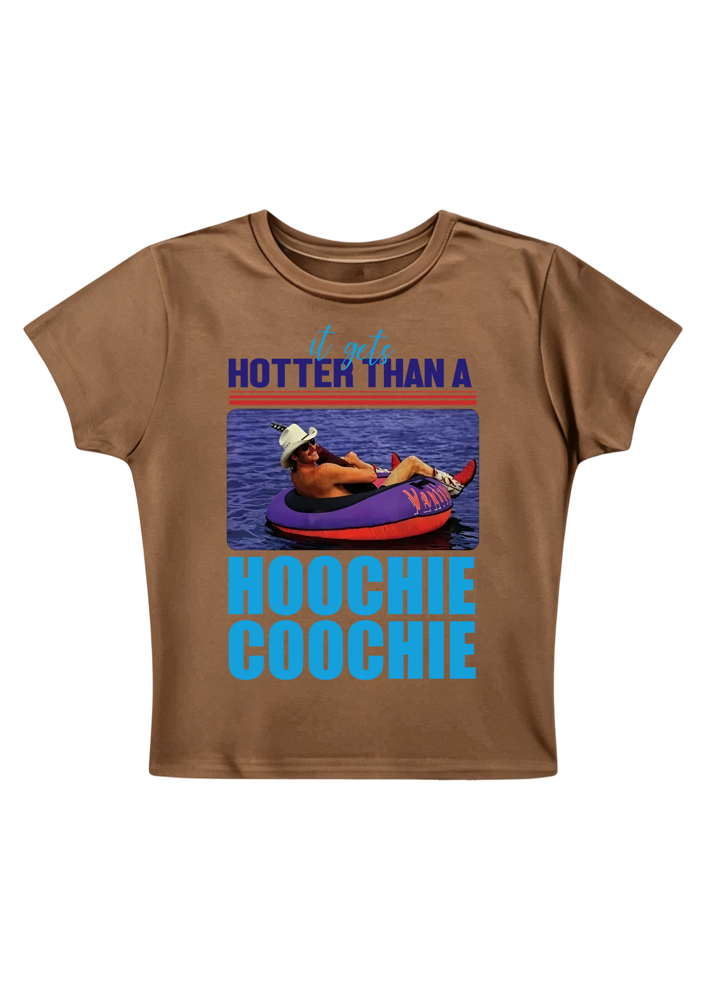 Hoochie Coochie Retro Y2K Baby Tee