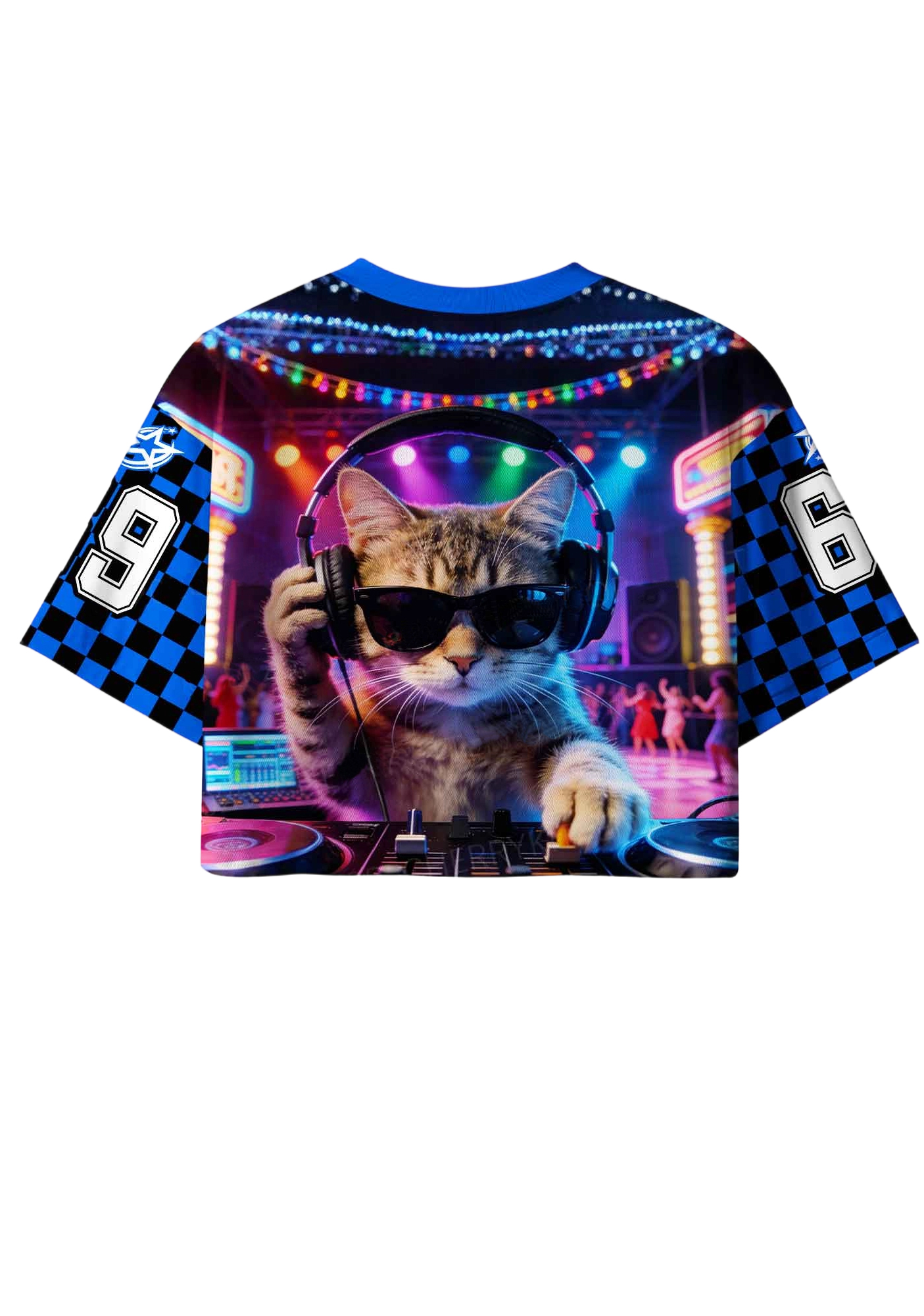 Music cat Y2K Crop Sport Jersey Shirts