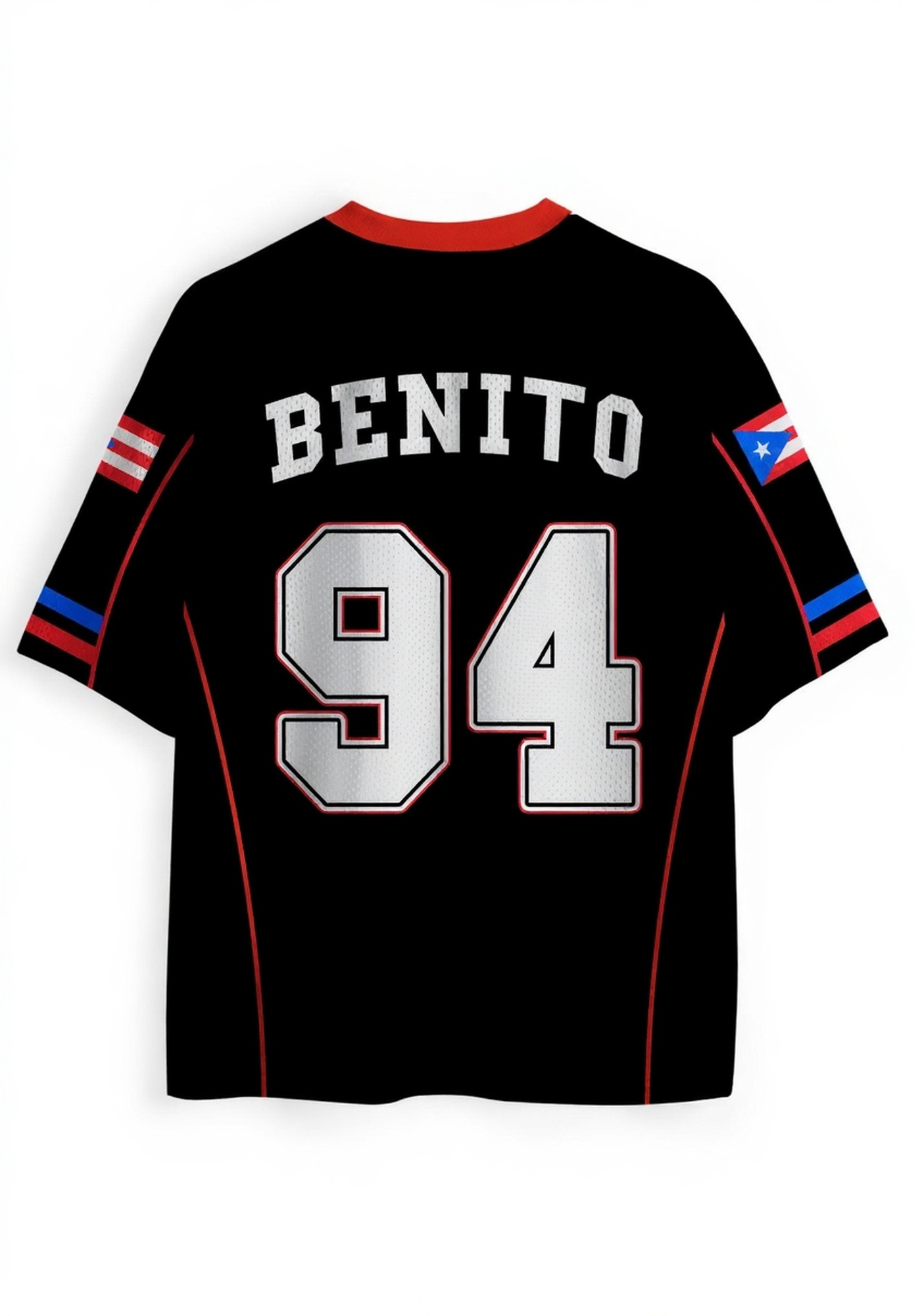 Black Team Bunny Y2K Crop Sport Jersey Shirts