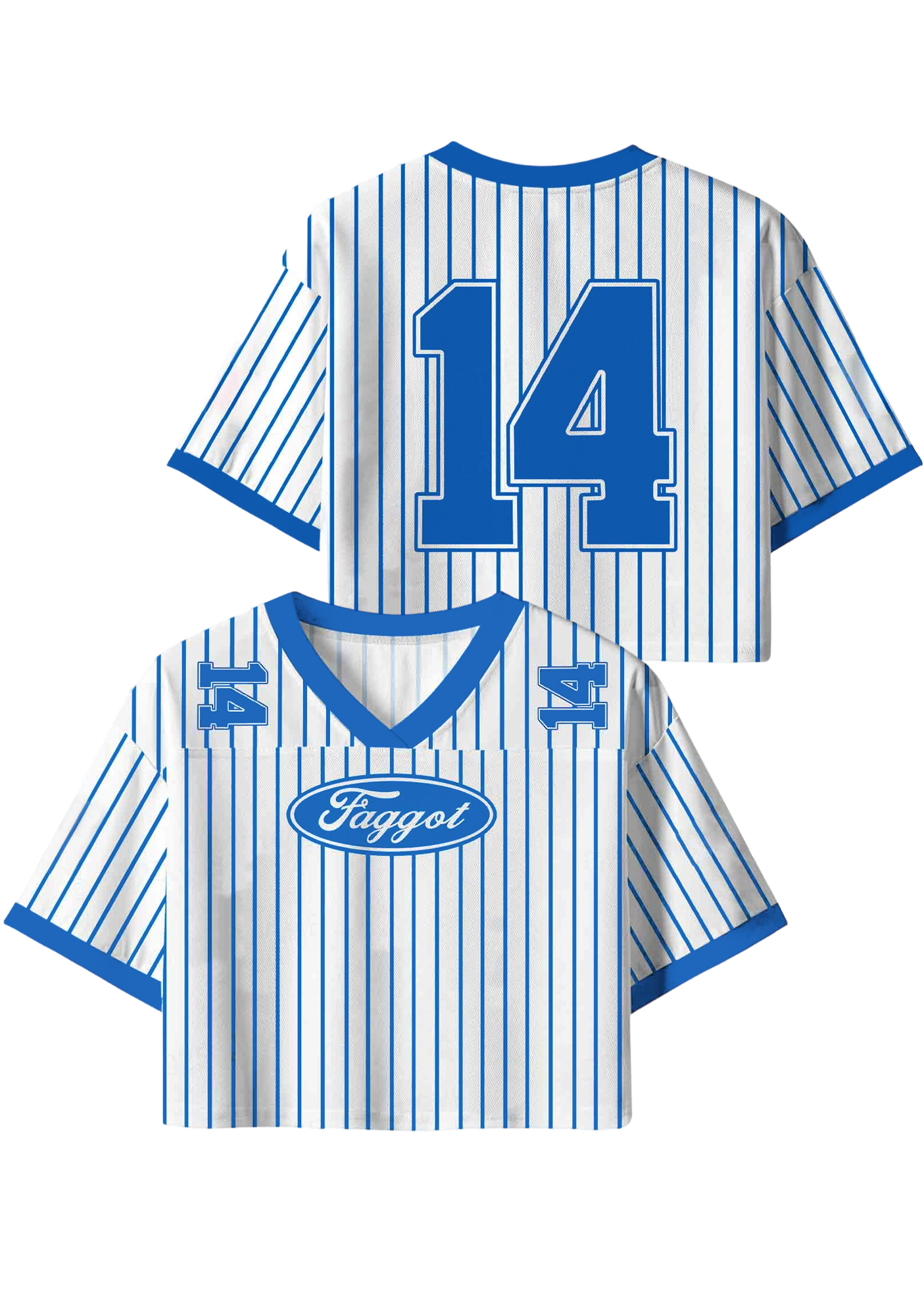 Faggot Y2K Crop Sport Jersey Shirts