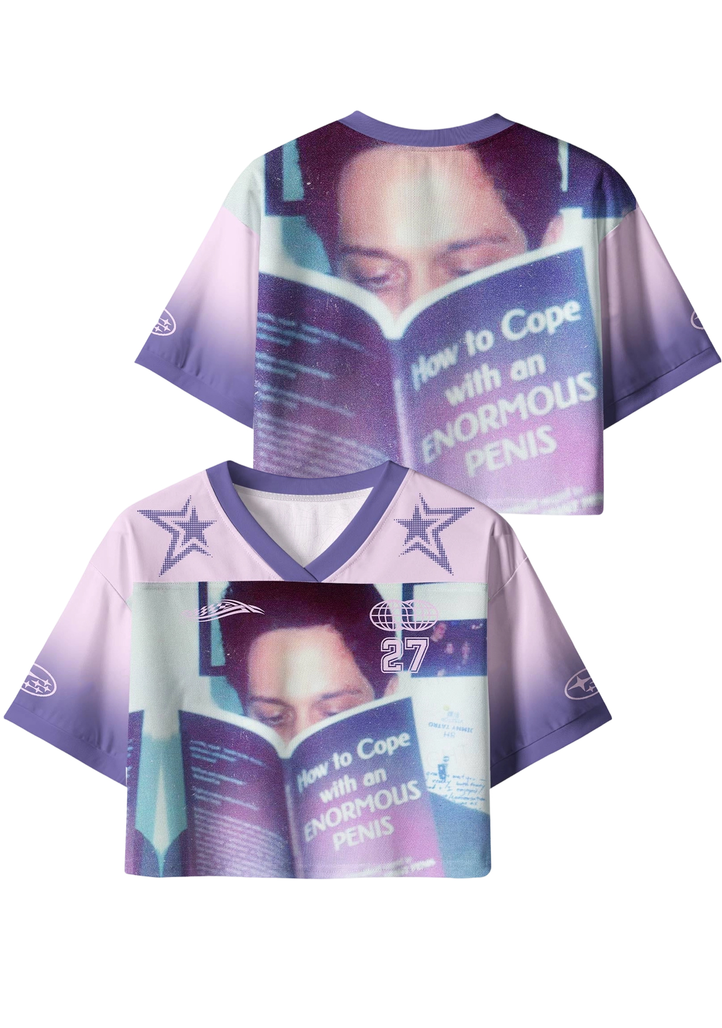 Reading Y2K Crop Sport Jersey Shirts