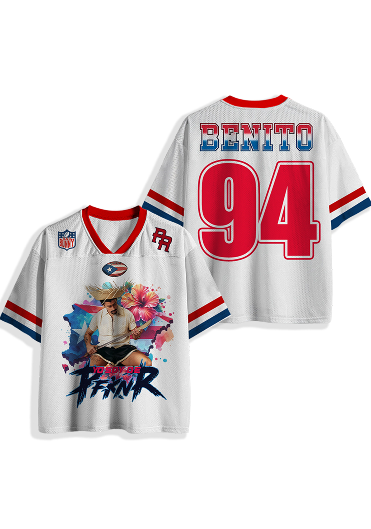 Bad Bunny Y2K Crop Sport Jersey Shirts