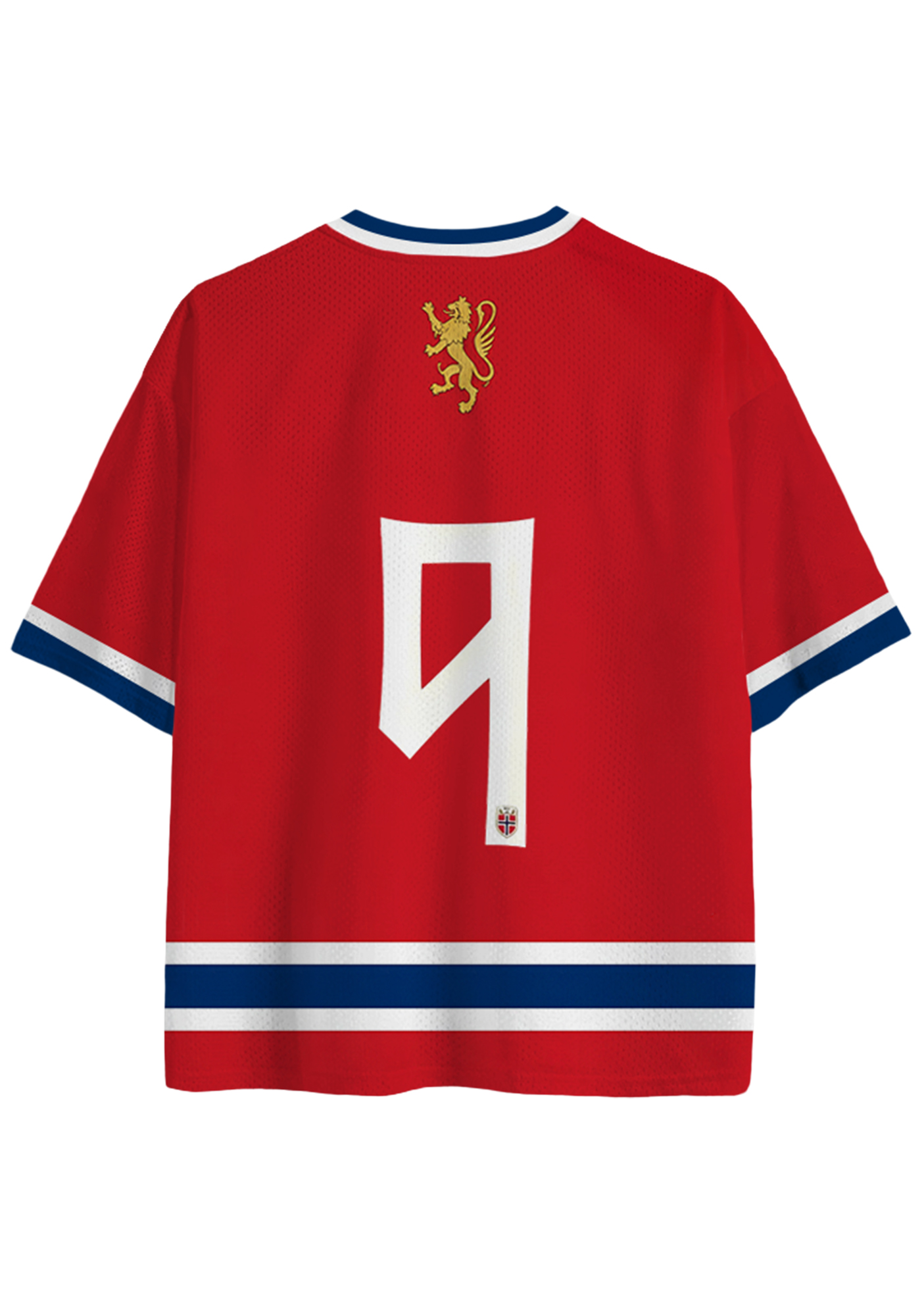 Norway number 9 Retro Mesh Jersey Shirts