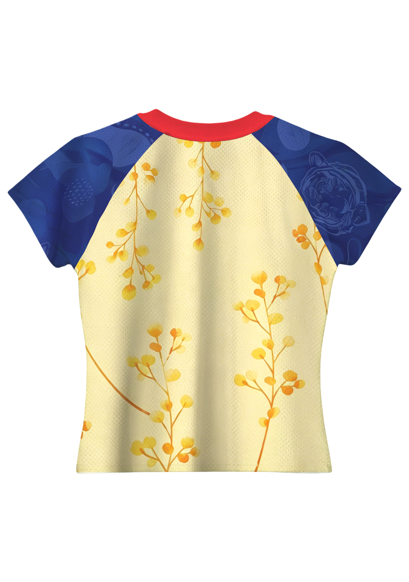 Vintage Floral Print Colombia Baby Tee