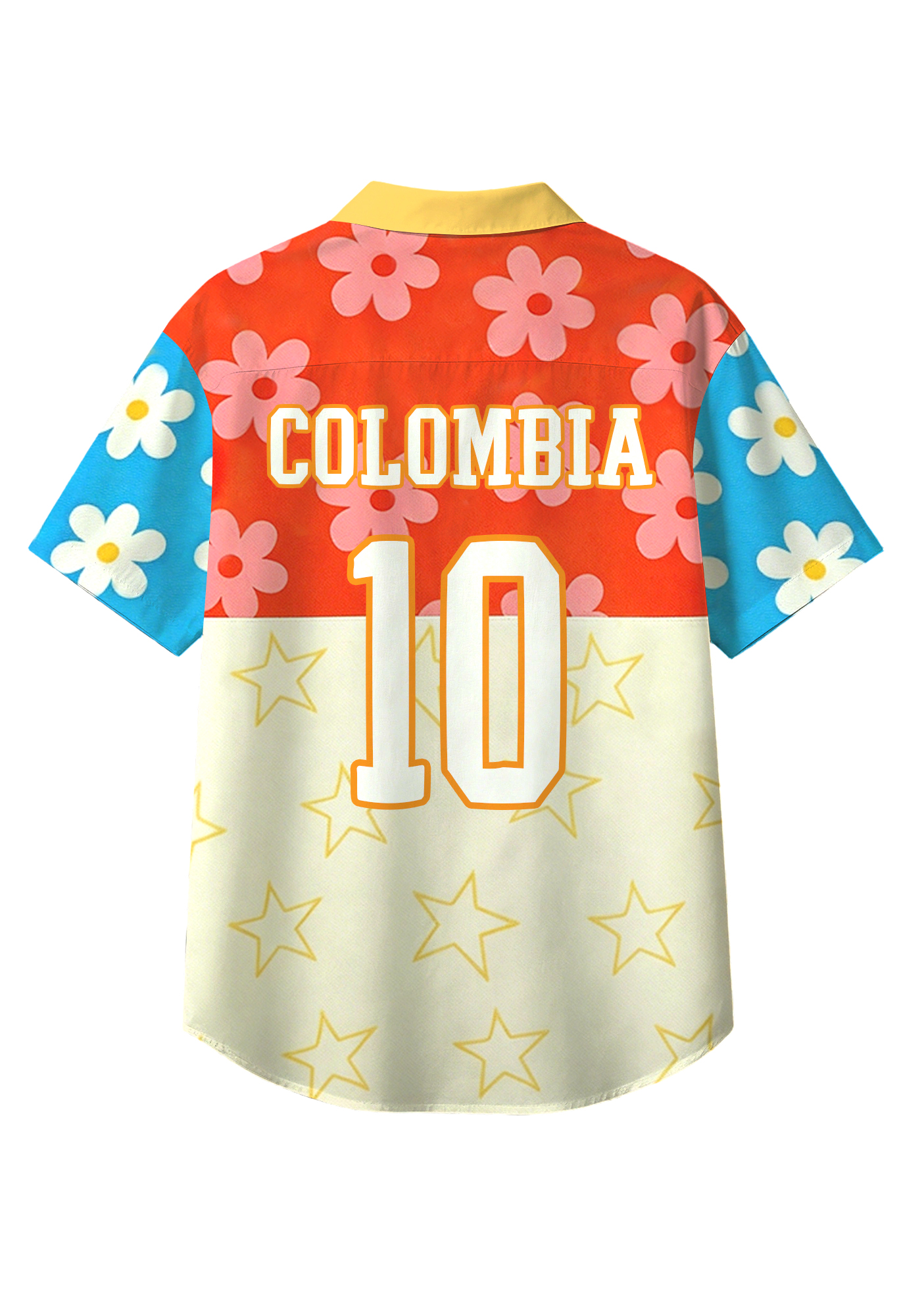 Bloom Star Colombia Button Up Hawaiian Shirt