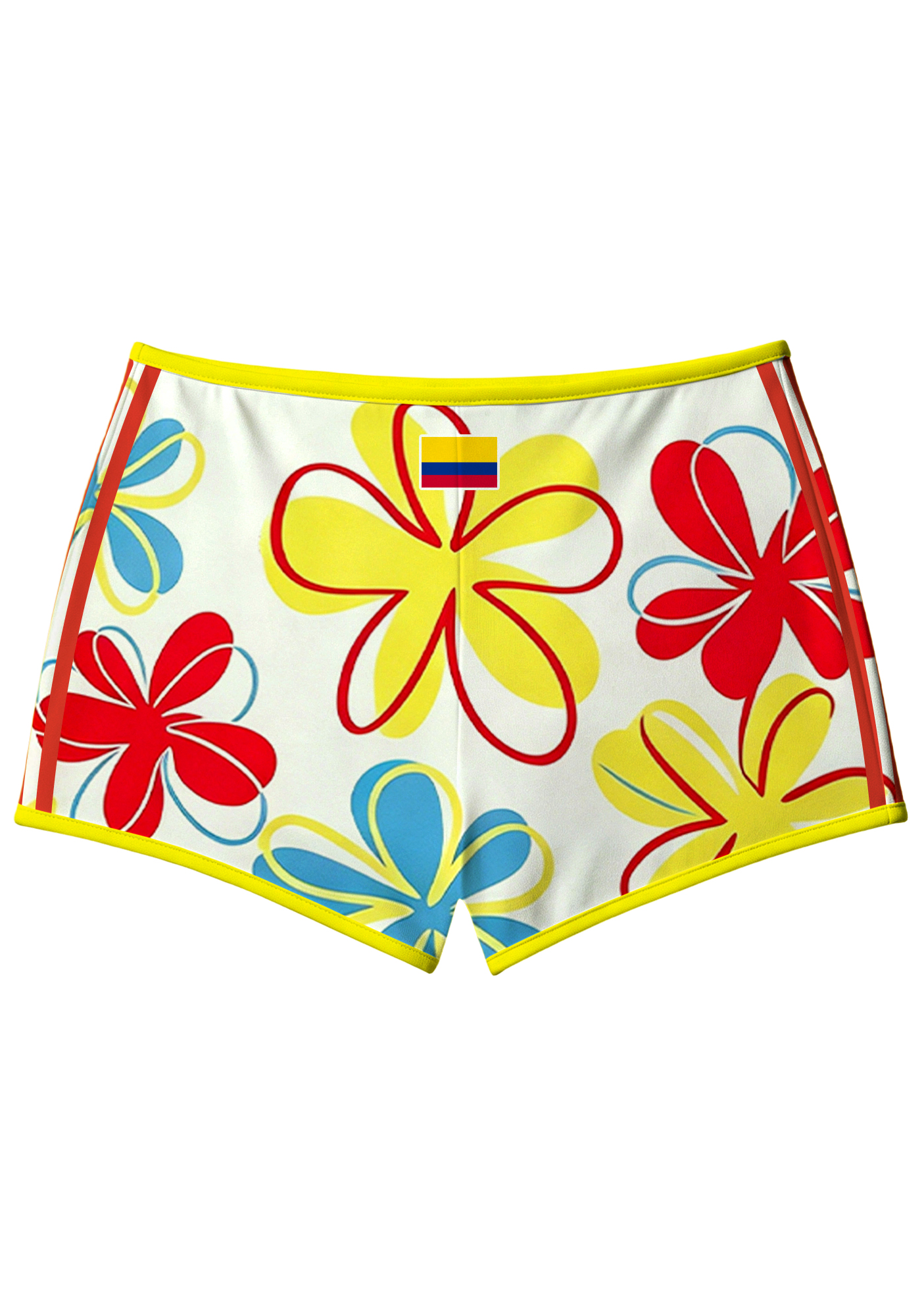 Bright Blooms Number 10 Sport Shorts