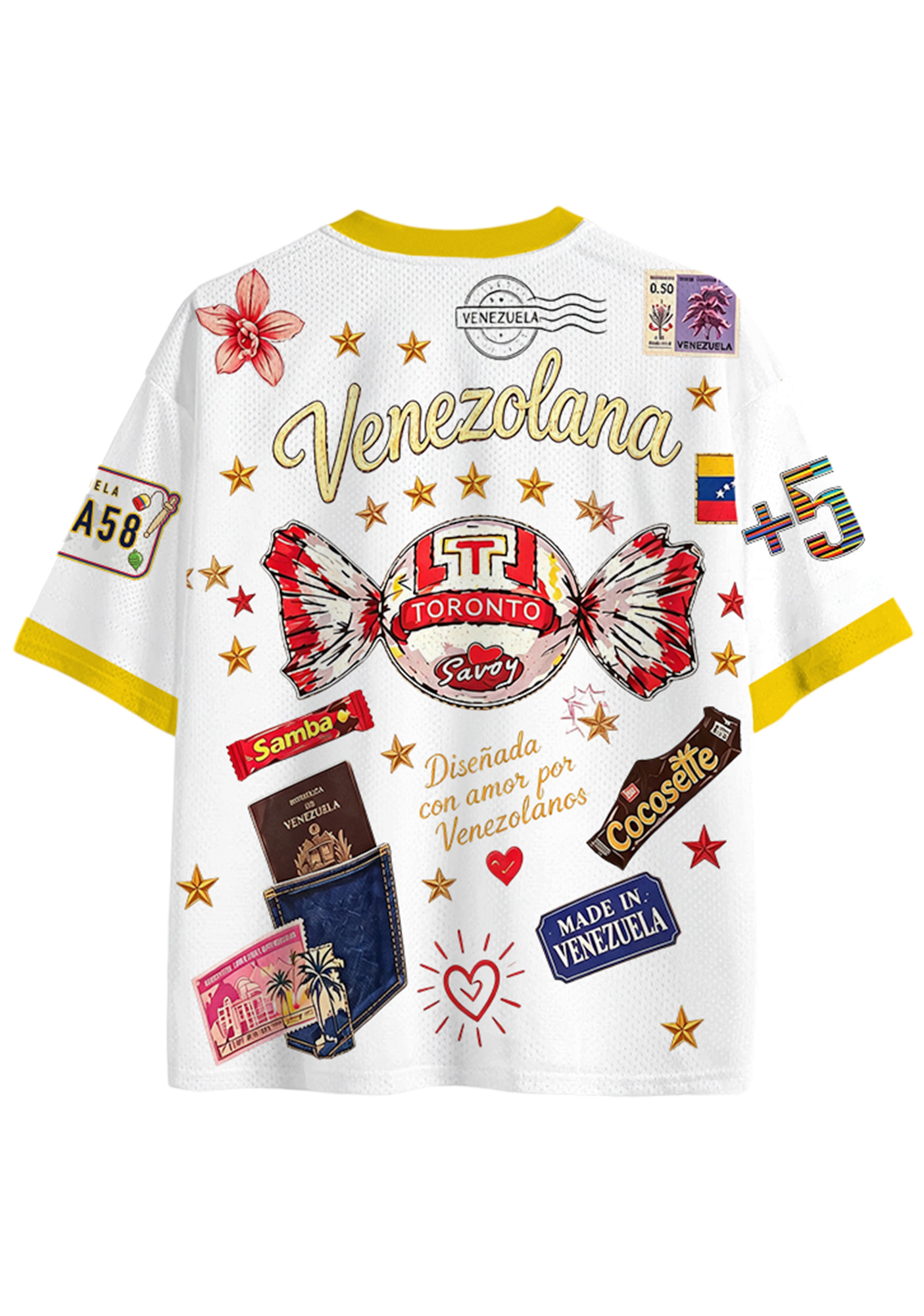 Venezolana Retro Candy Culture Mesh Jersey Shirt
