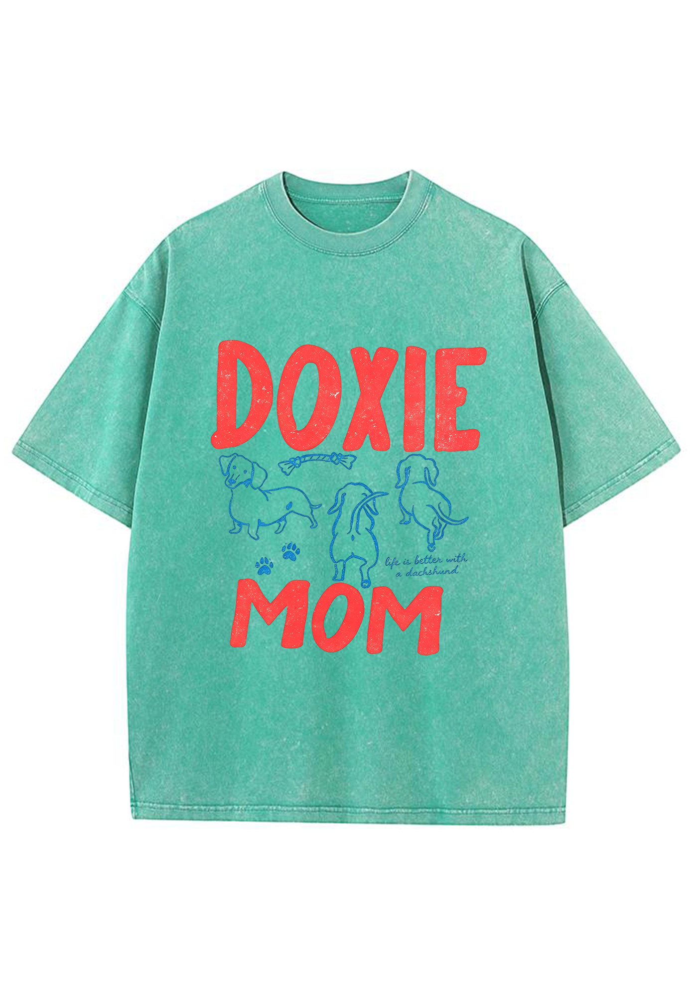 Doxie Mom Washed Tee