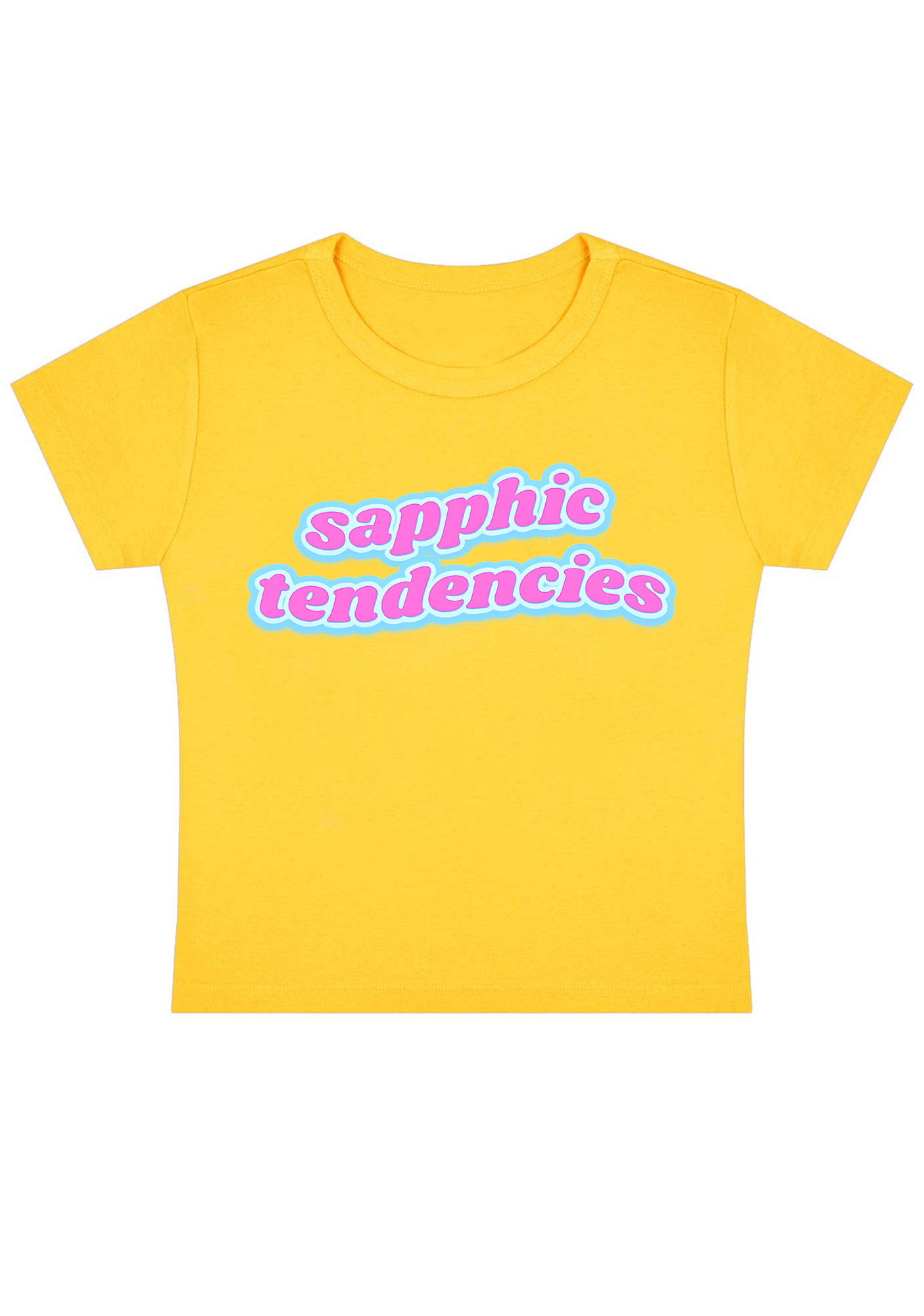 Sapphic Tendencies Y2K Baby Tee