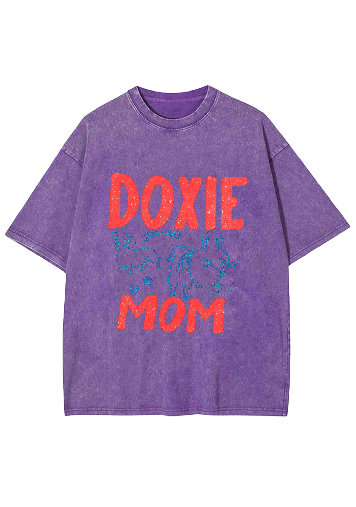 Doxie Mom Washed Tee