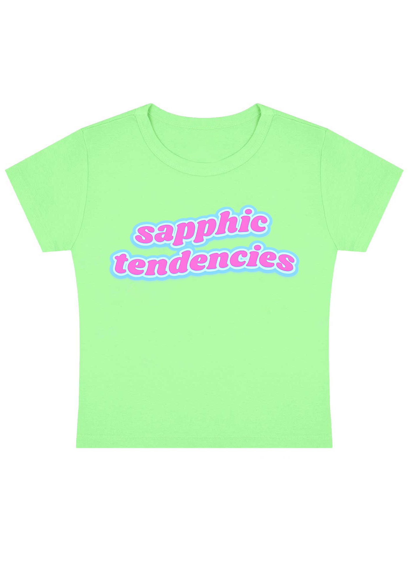 Sapphic Tendencies Y2K Baby Tee