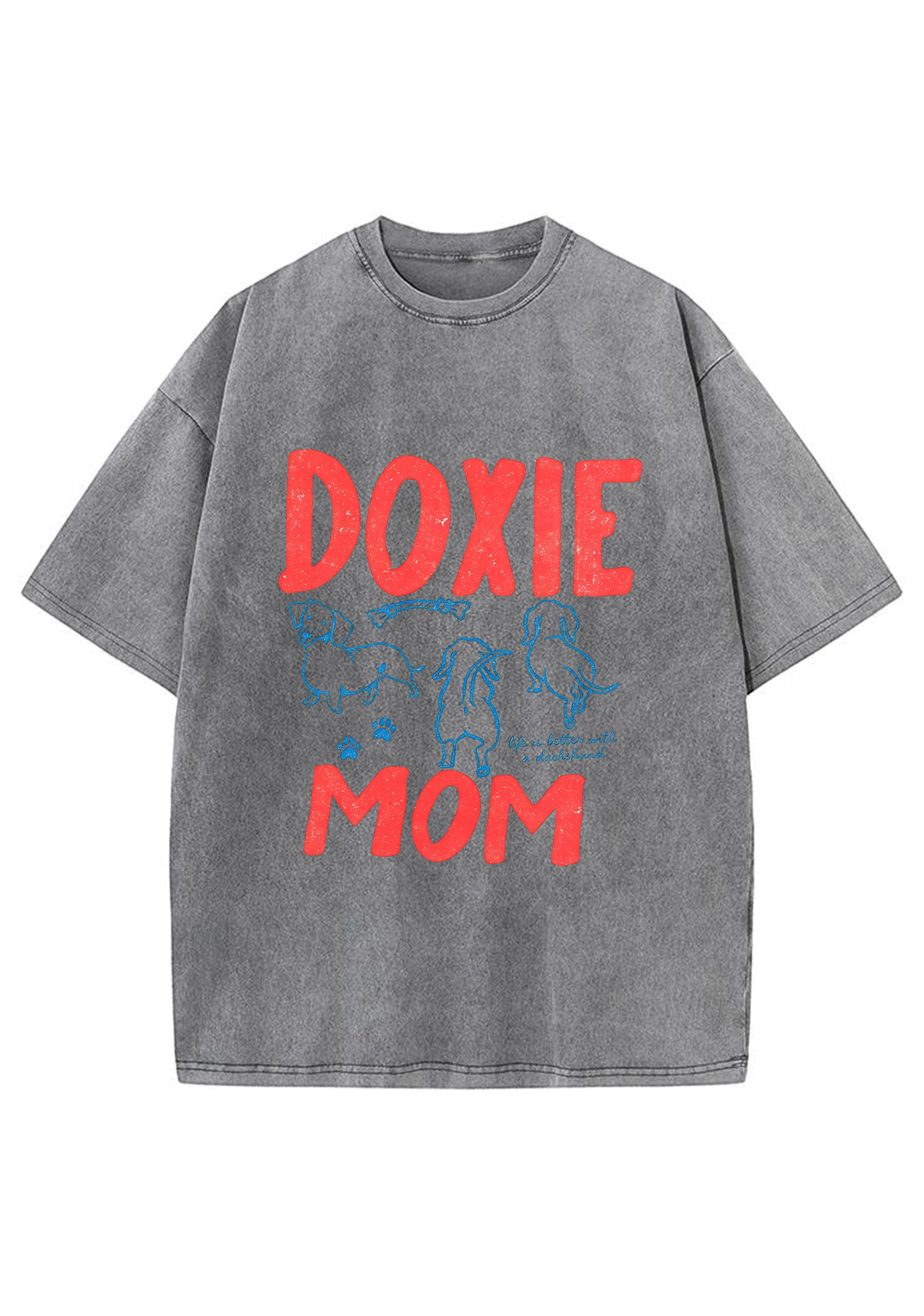 Doxie Mom Washed Tee