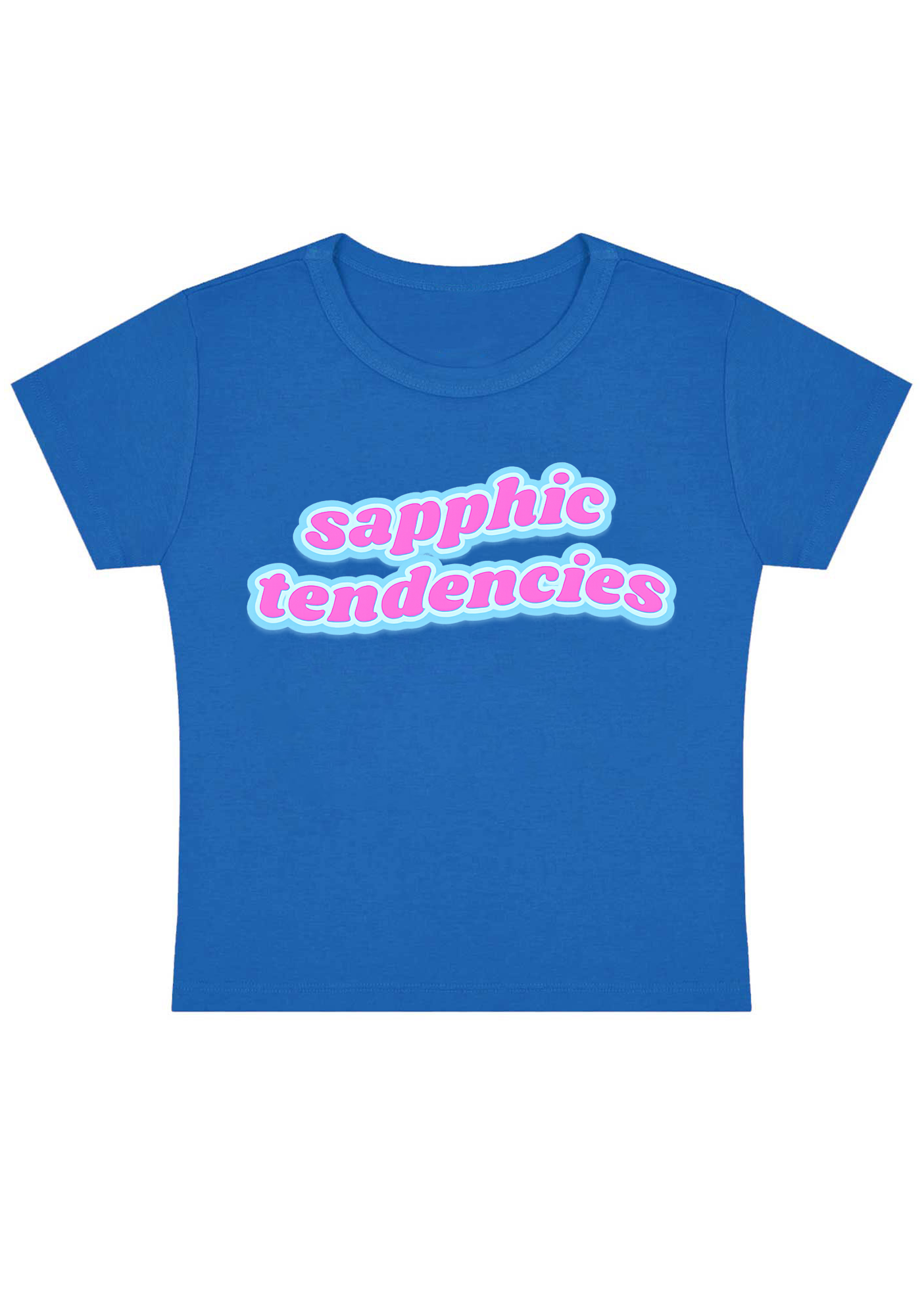 Sapphic Tendencies Y2K Baby Tee