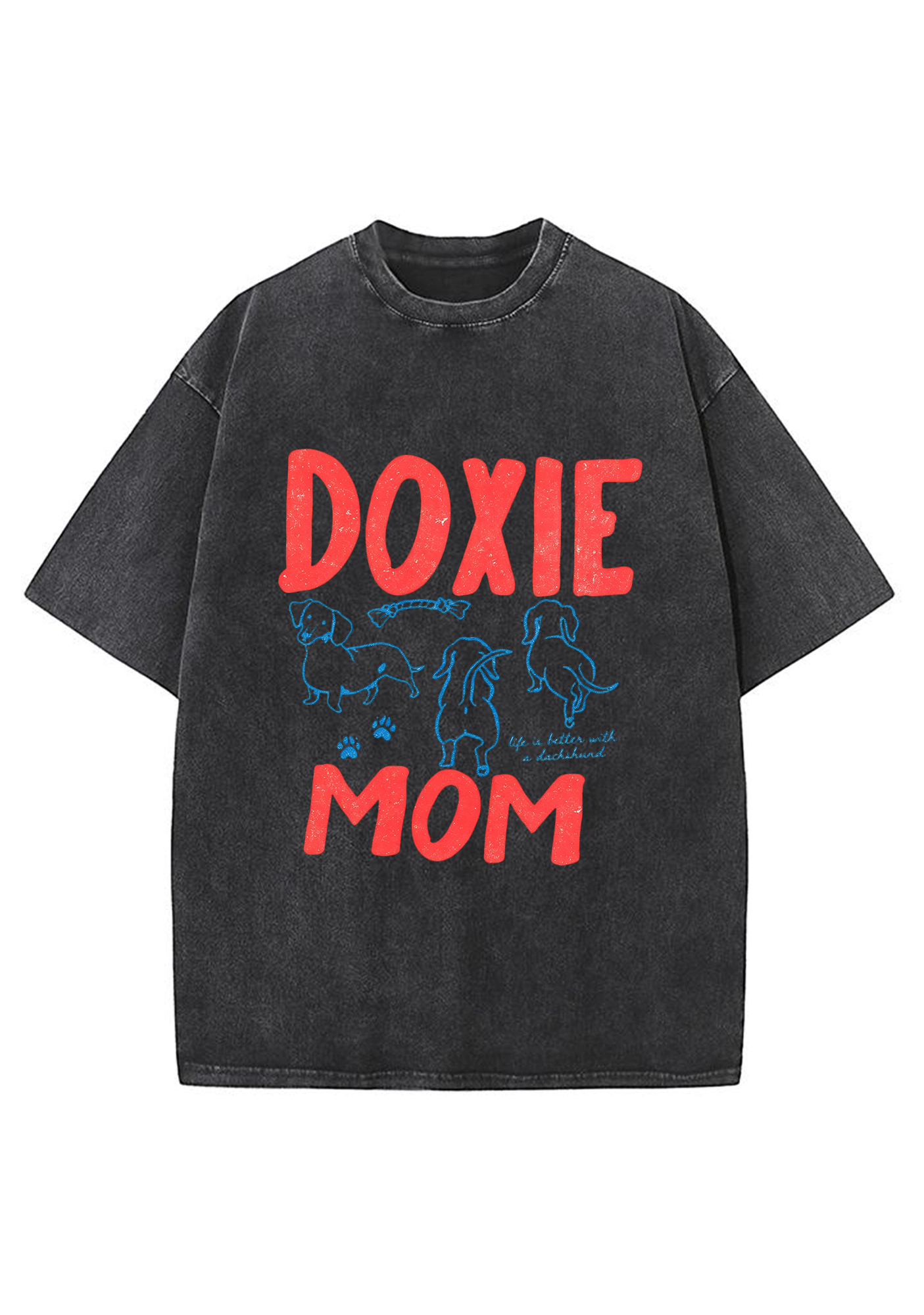 Doxie Mom Washed Tee