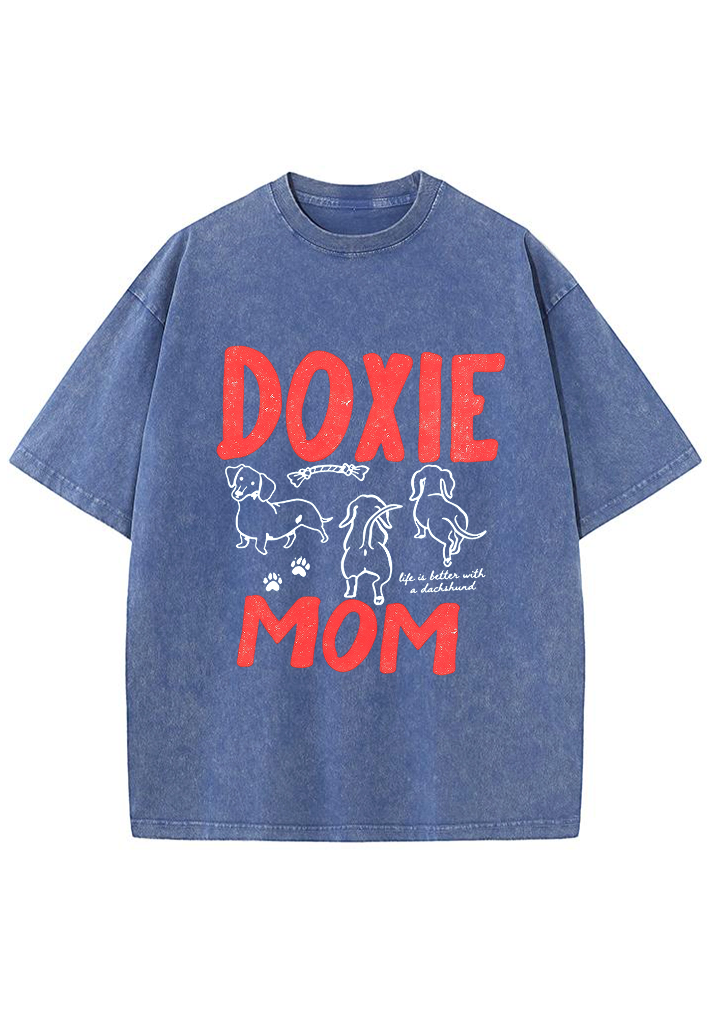 Doxie Mom Washed Tee
