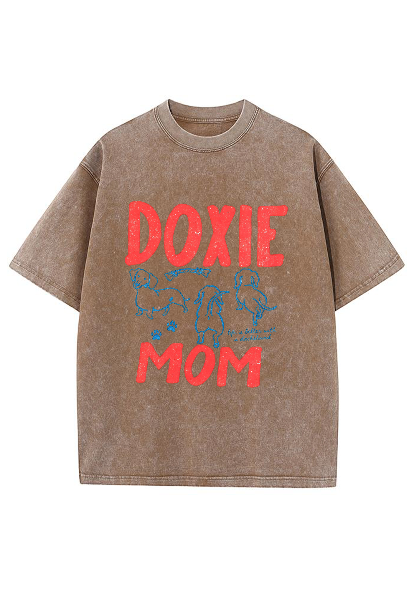 Doxie Mom Washed Tee