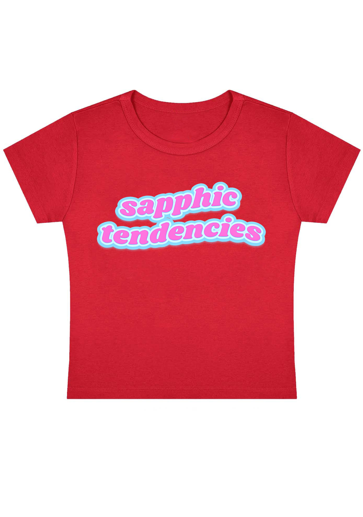 Sapphic Tendencies Y2K Baby Tee