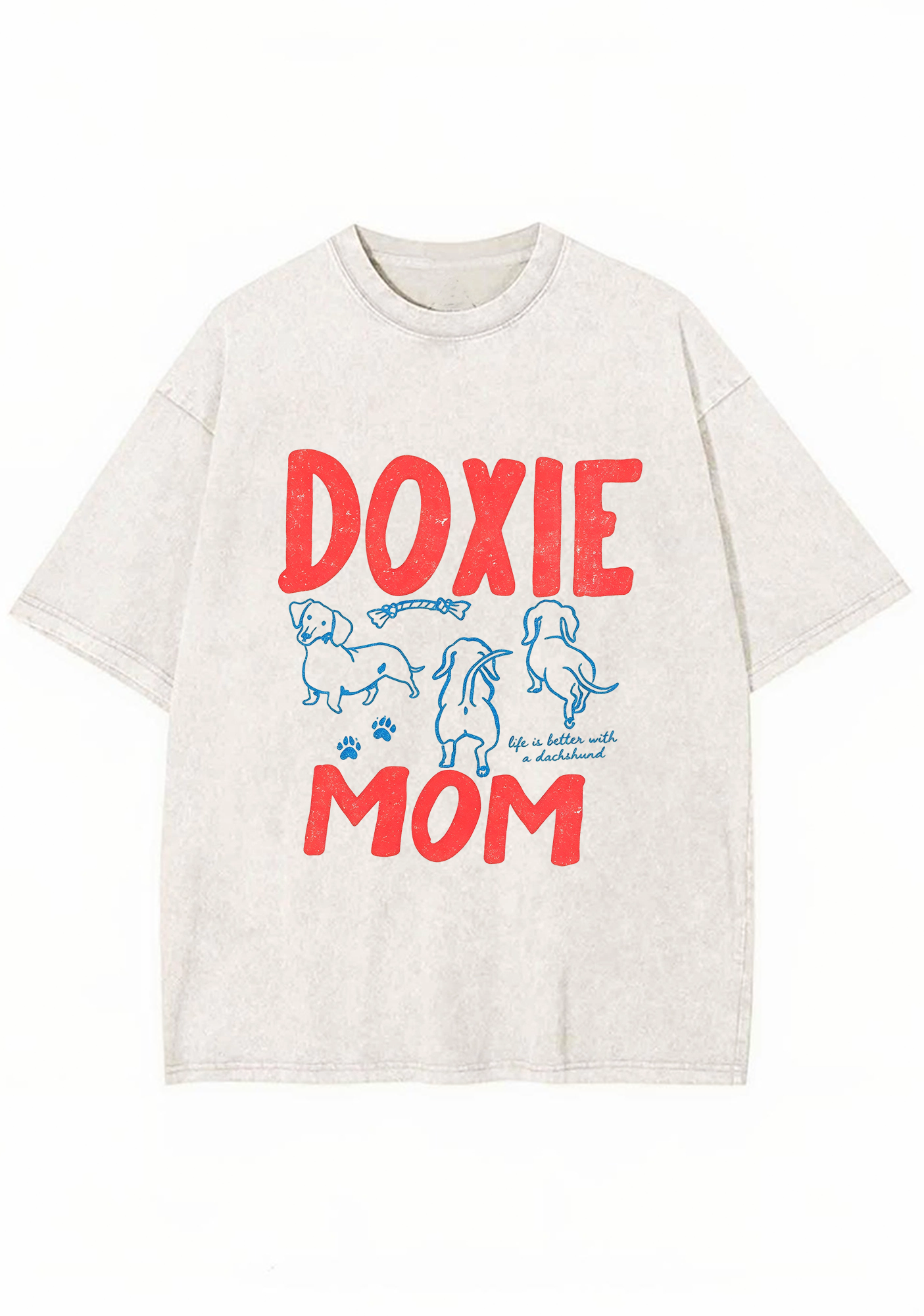 Doxie Mom Washed Tee