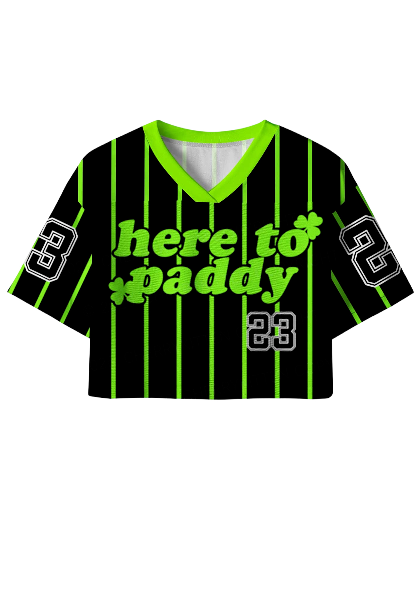 Paddy Y2K Crop Sport Jersey Shirts