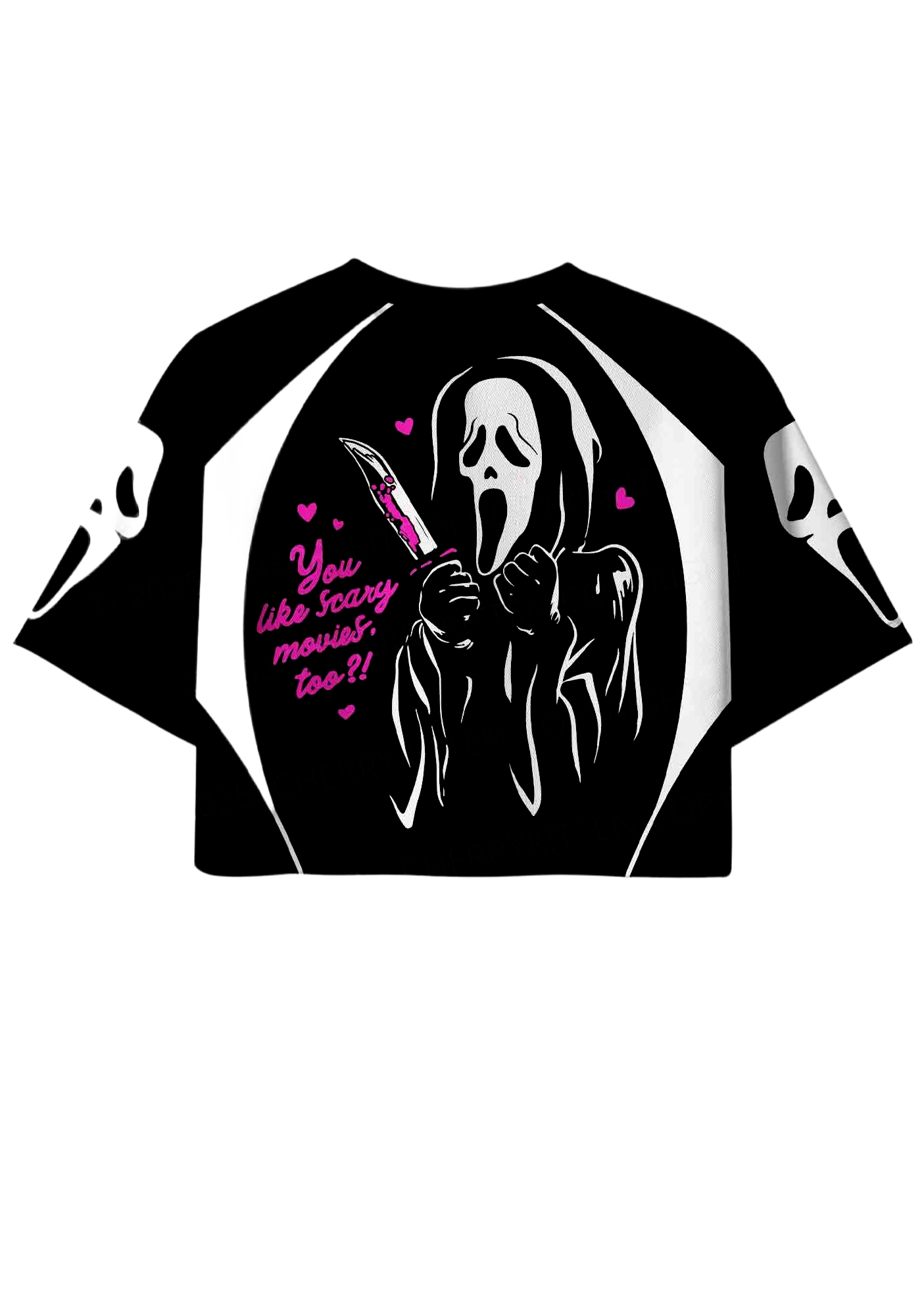 Scary movies Y2K Crop Sport Jersey Shirts