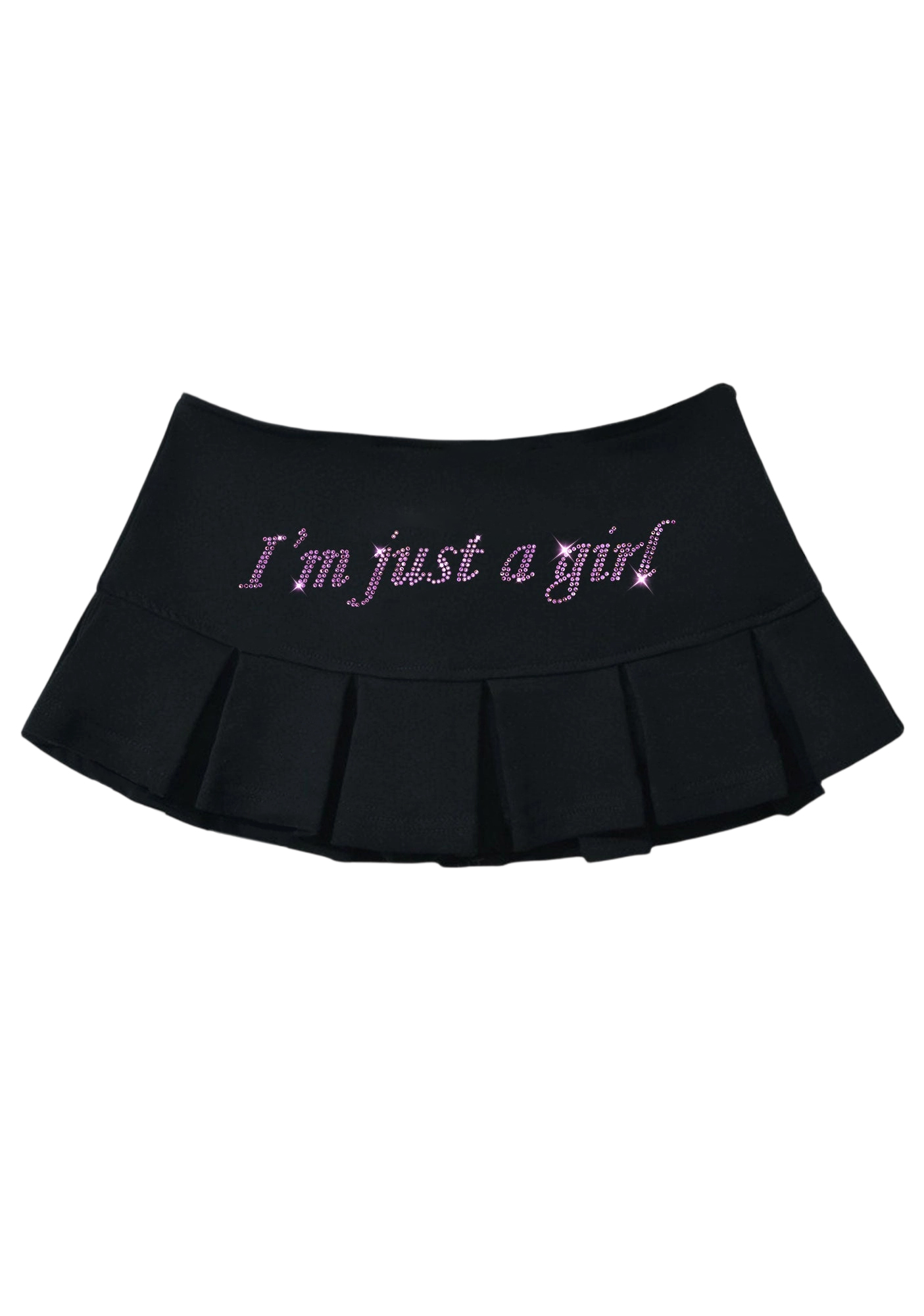 I'm Just a Girl Y2K Mini Pleated Skirts