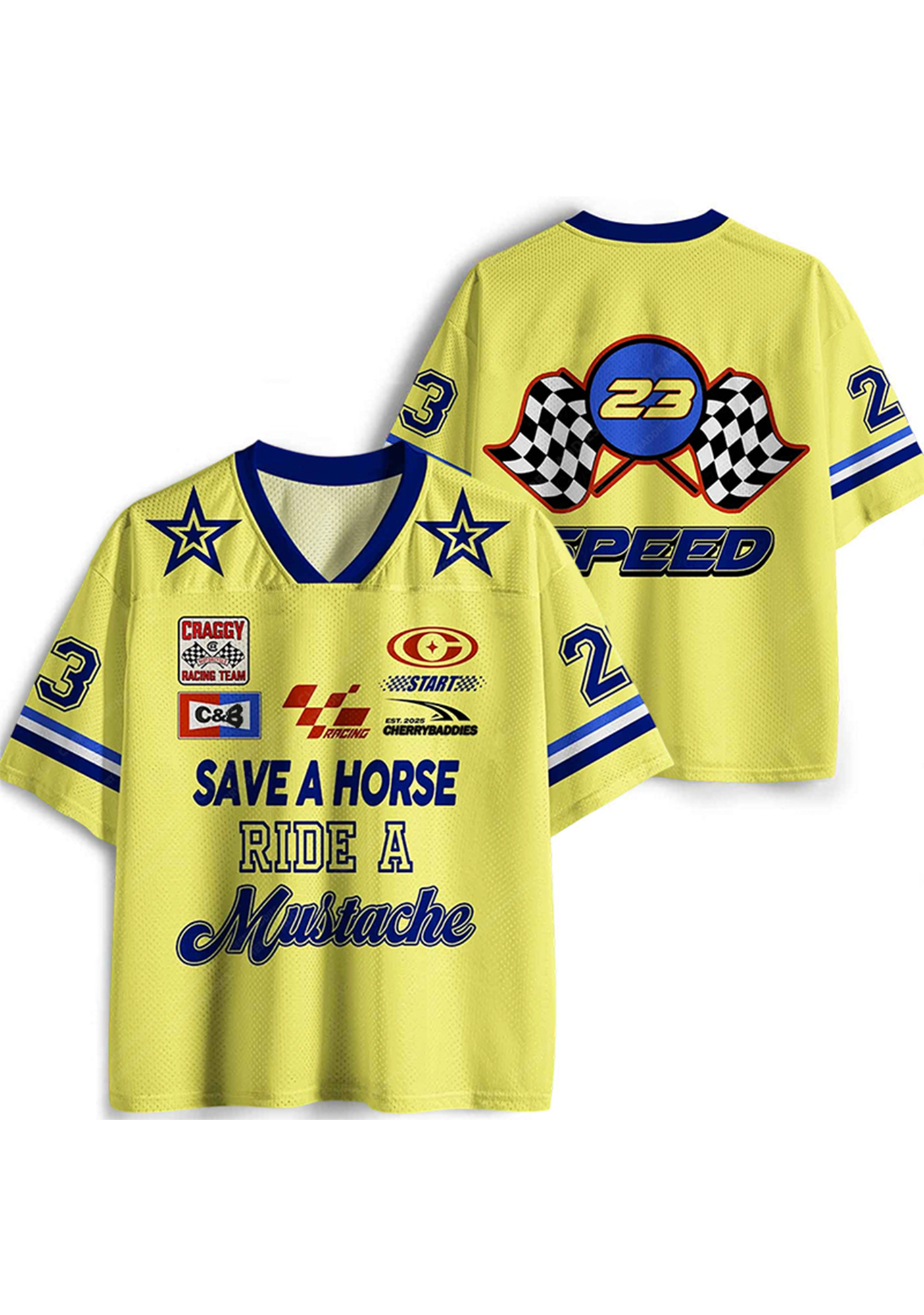 Save a Horse Y2K Crop Sport Jersey Shirts