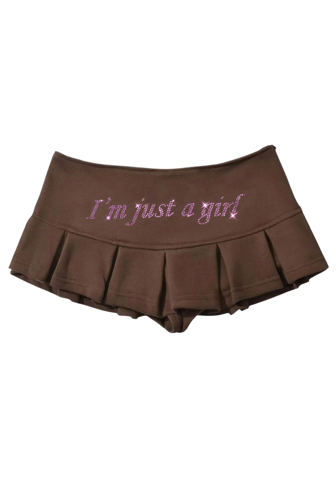 I'm Just a Girl Y2K Mini Pleated Skirts