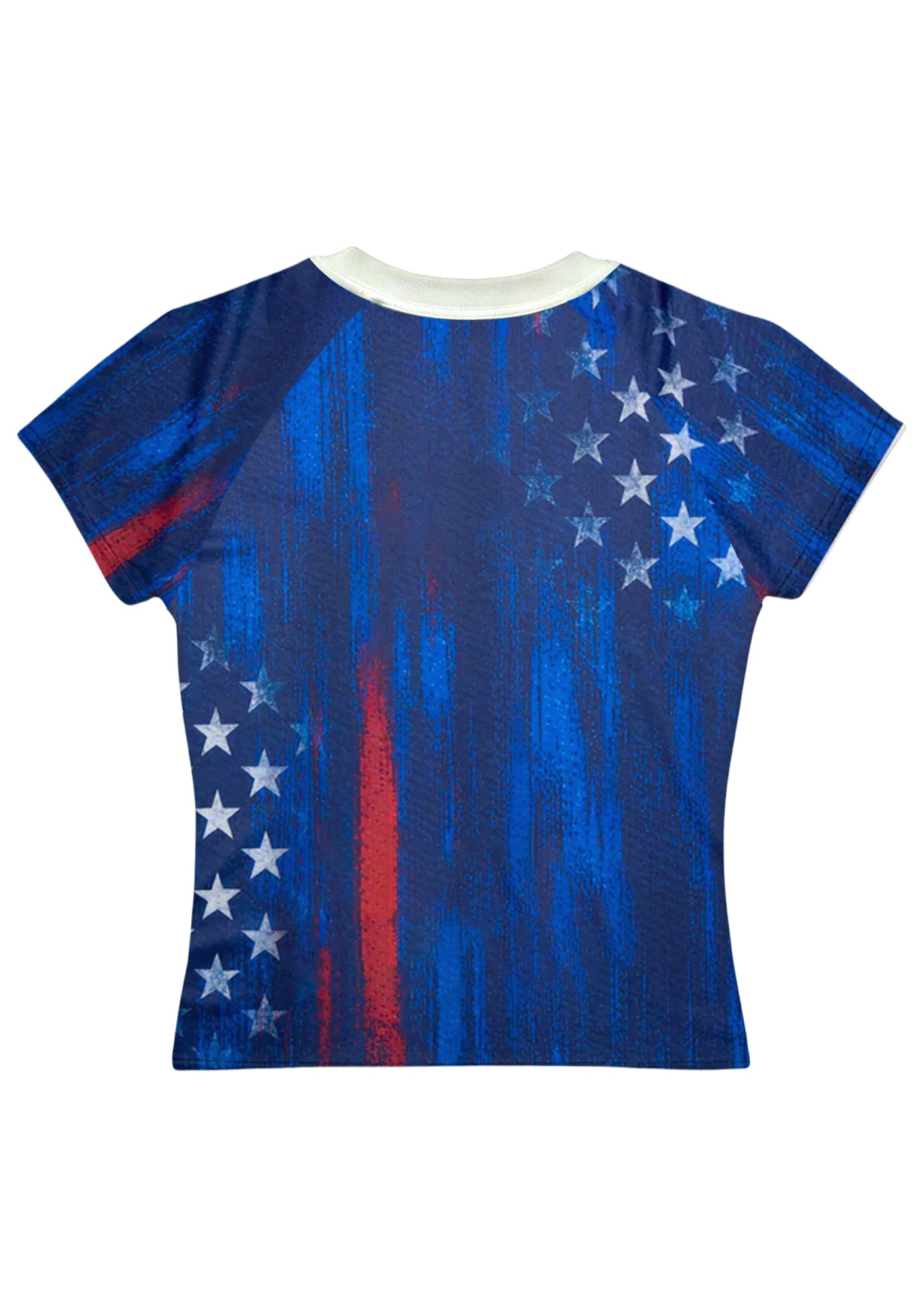 Retro USA Stars & Stripes Mesh Baby Tee