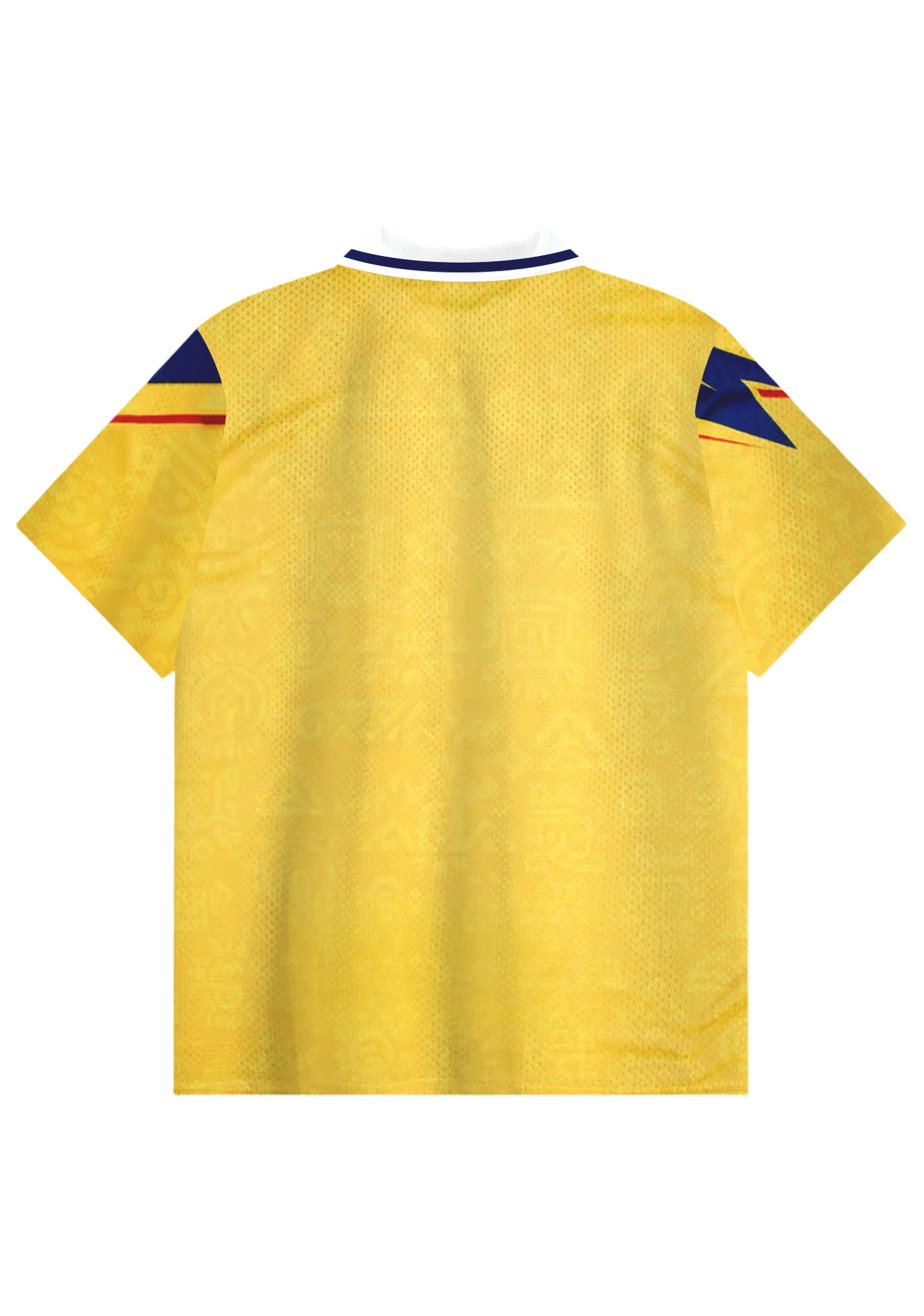 Yellow Heatwave: Colombia Throwback Collared Soccer Jersey
