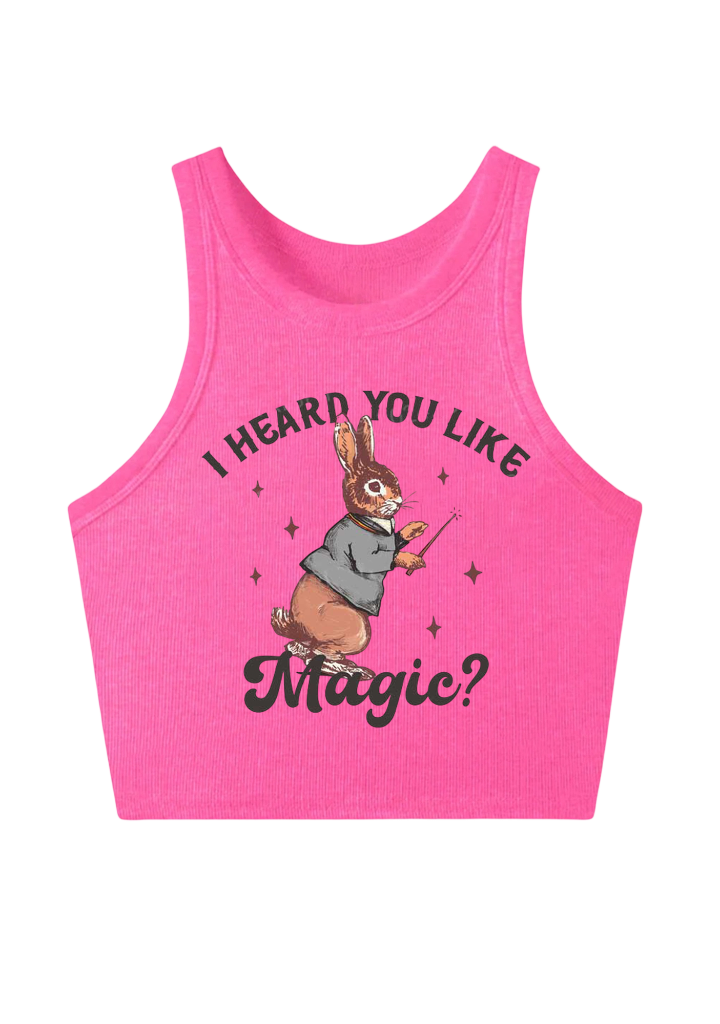 I Heard You Like Magic Y2K Crop Tank Top