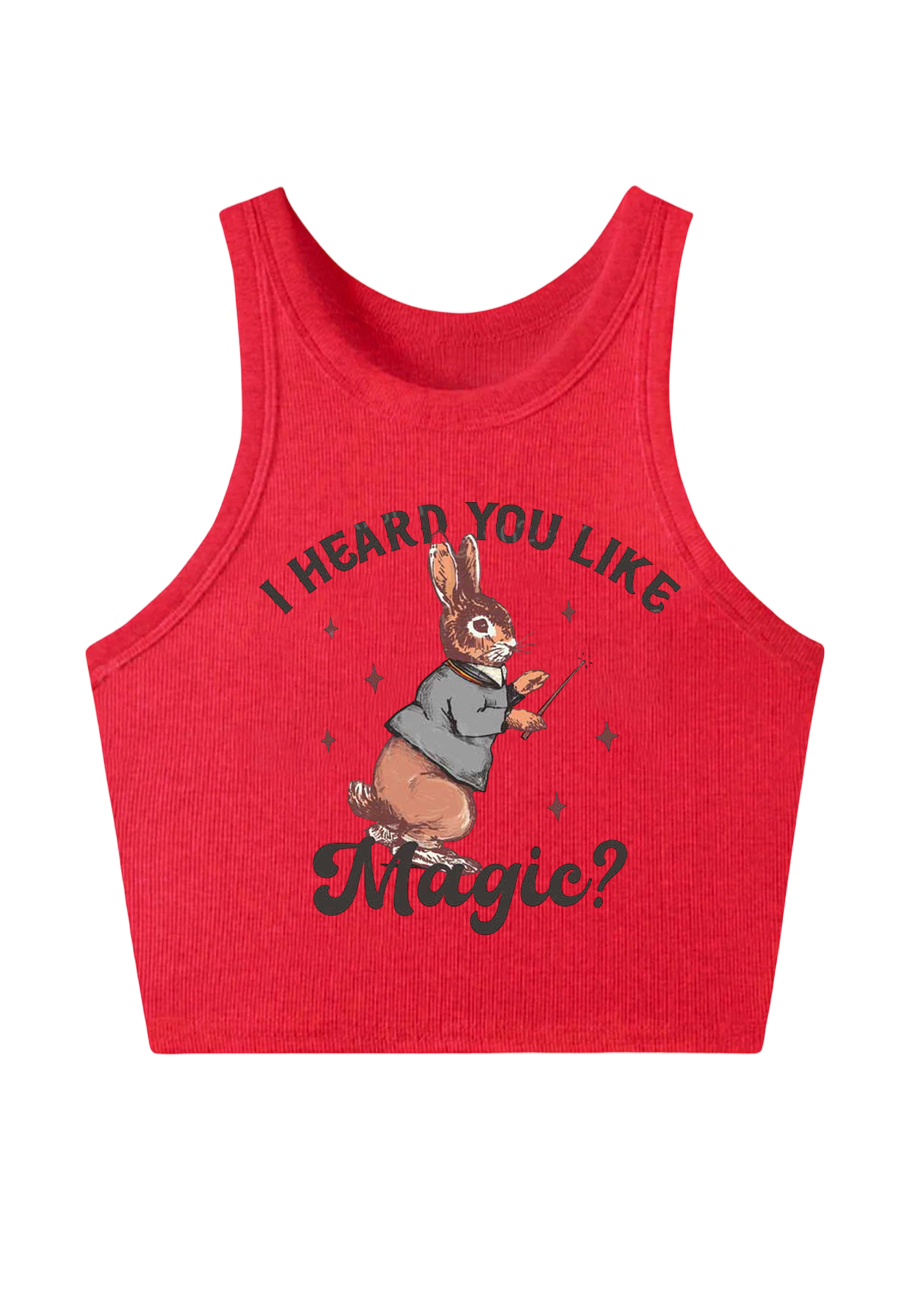 I Heard You Like Magic Y2K Crop Tank Top